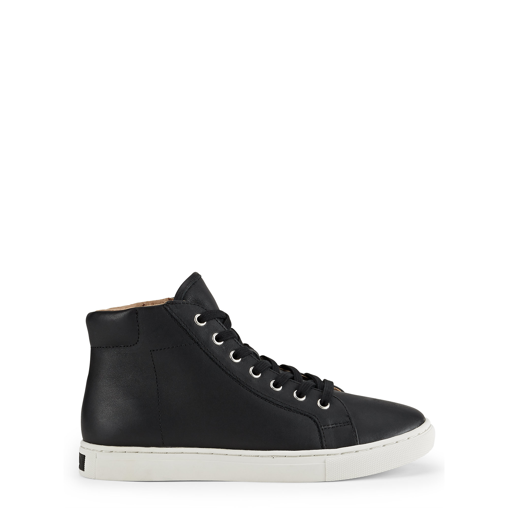 Lyst - Polo Ralph Lauren Nappa Leather High-top Sneaker in Black for Men