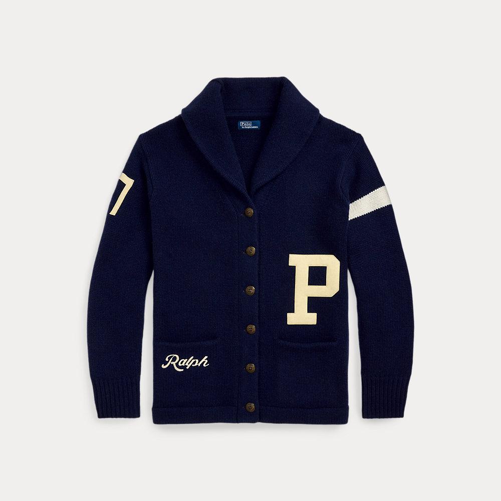 Polo Ralph Lauren Wool Shawl collar Cardigan in Blue Lyst UK