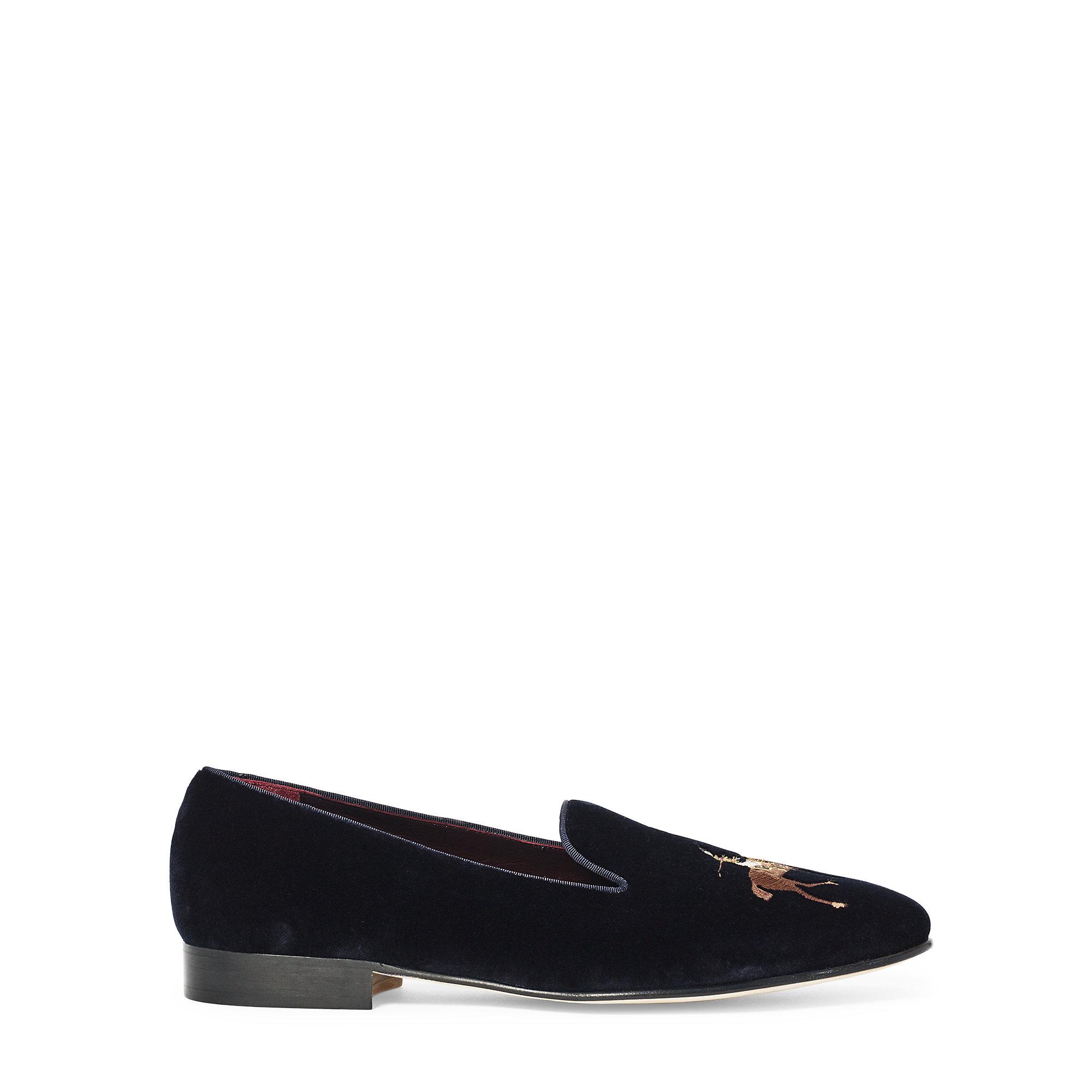 palace ralph lauren formal slipper engineered equestrian print