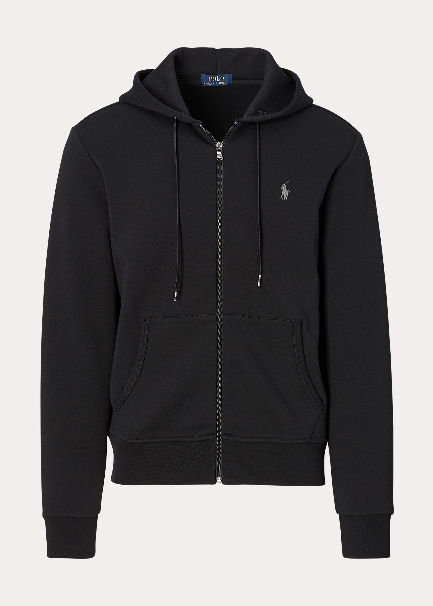 Polo Ralph Lauren Doubleknit Fullzip Hoodie in Black for Men Save 8