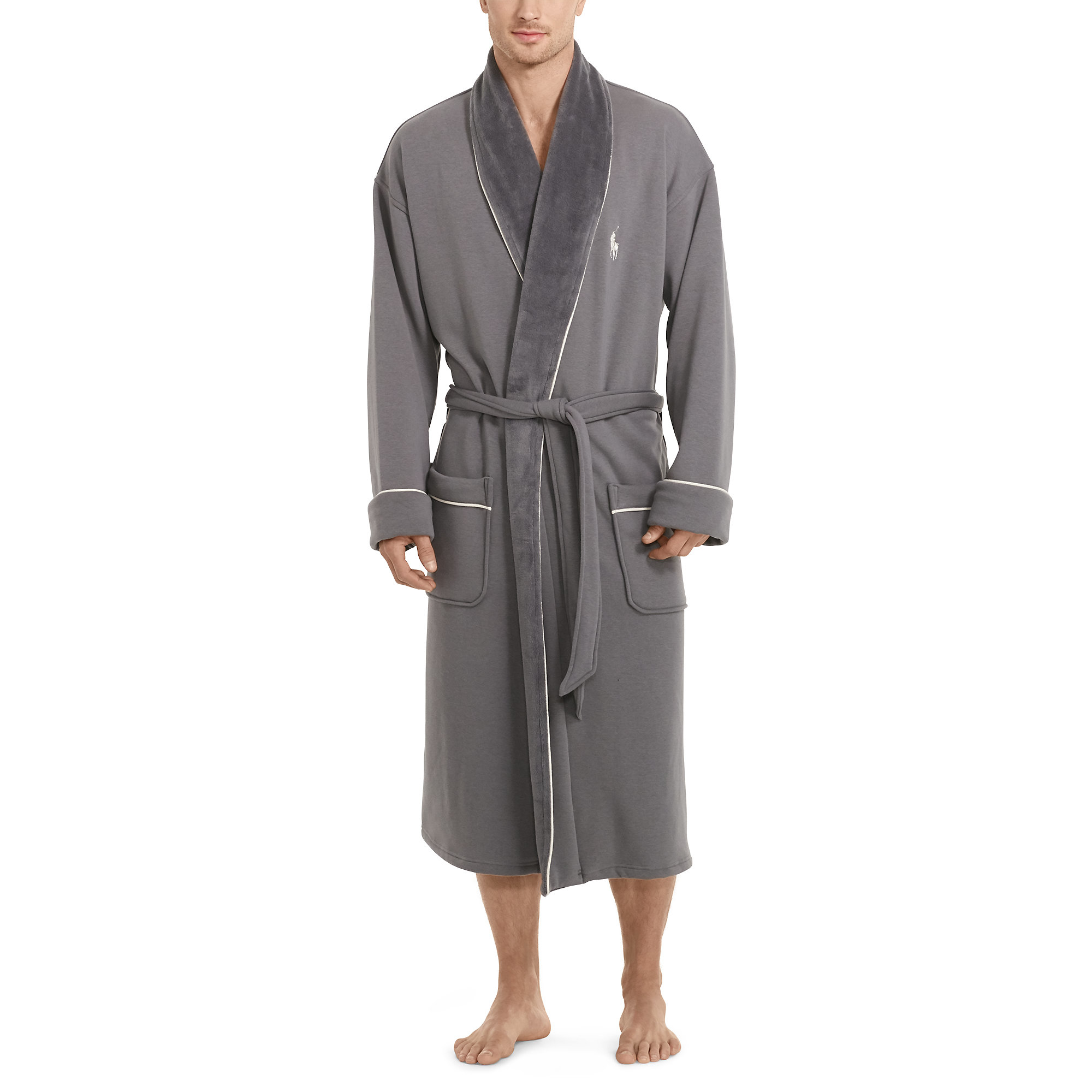 ralph lauren fleece robe