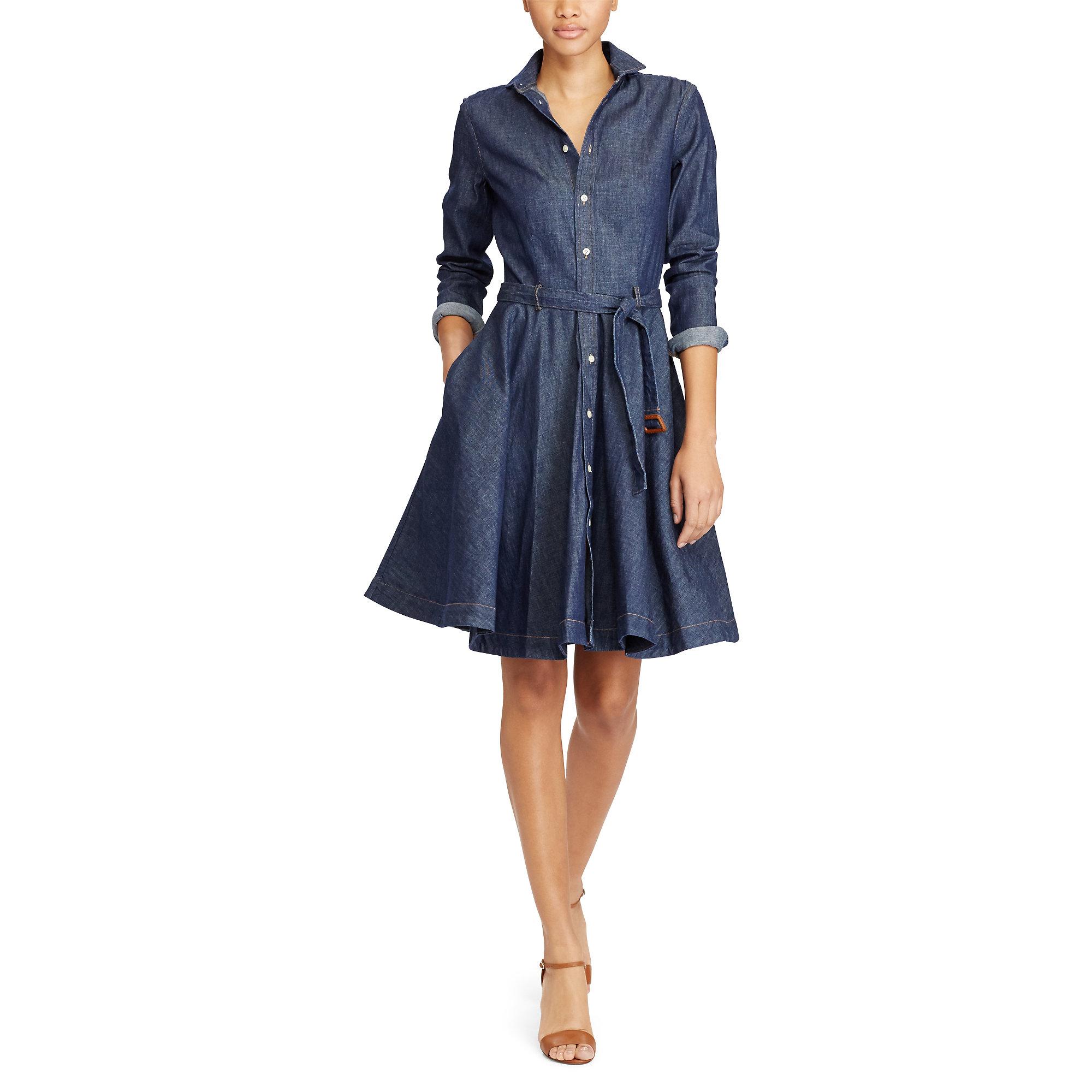 Polo ralph lauren stretch denim shirtdress store
