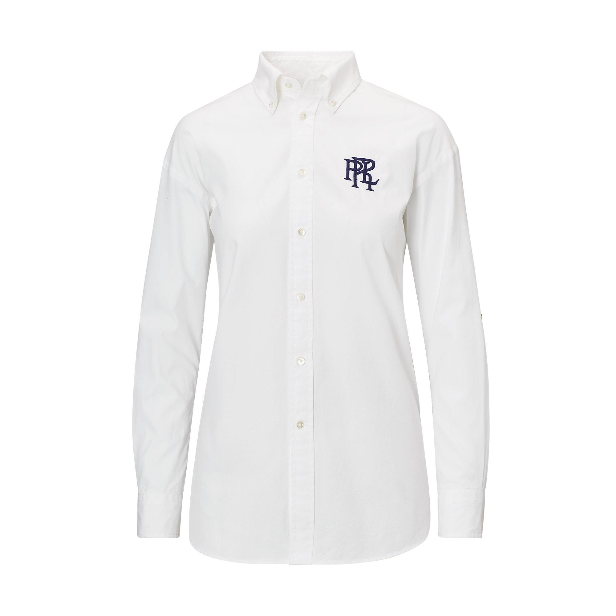 Polo ralph lauren Oxford Boyfriend Shirt in White Lyst