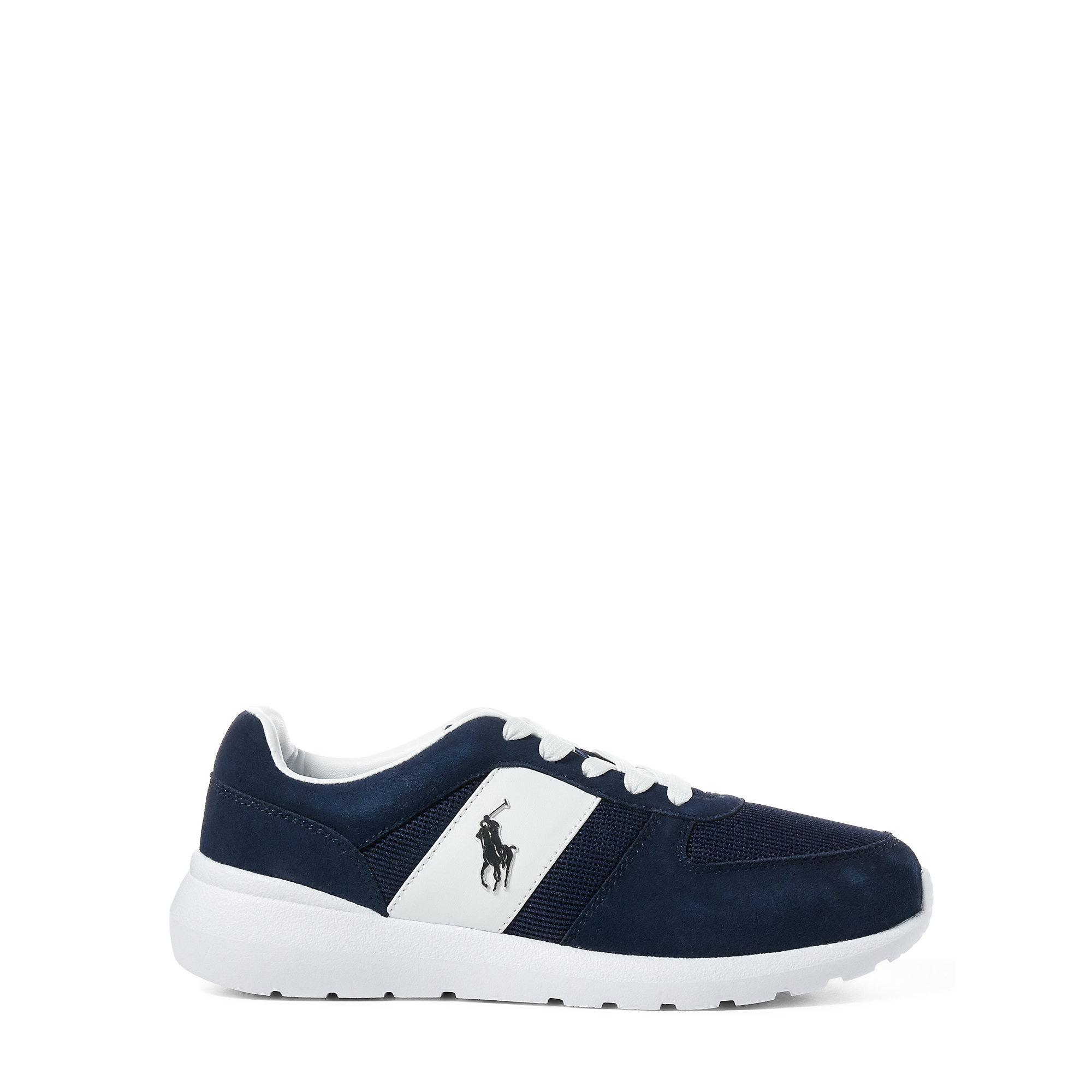 Polo Ralph Lauren Cordell Suede Sneaker in Blue for Men - Lyst