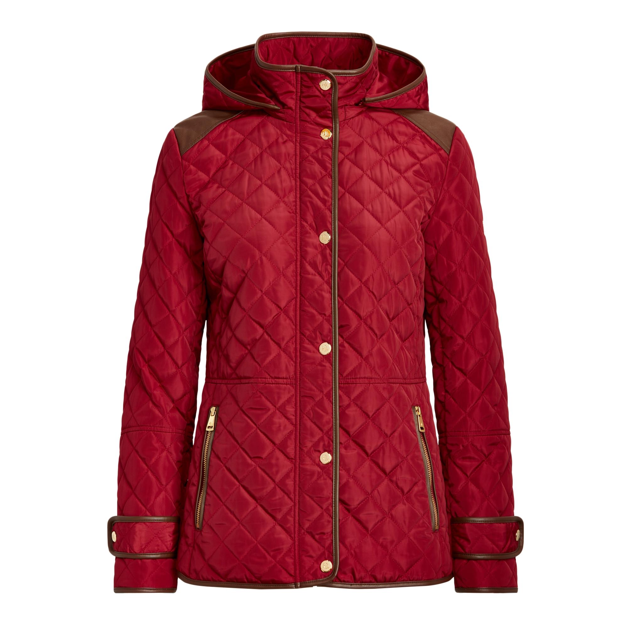 Ralph Lauren Crestpatch Quilted Jacket in Red Lyst