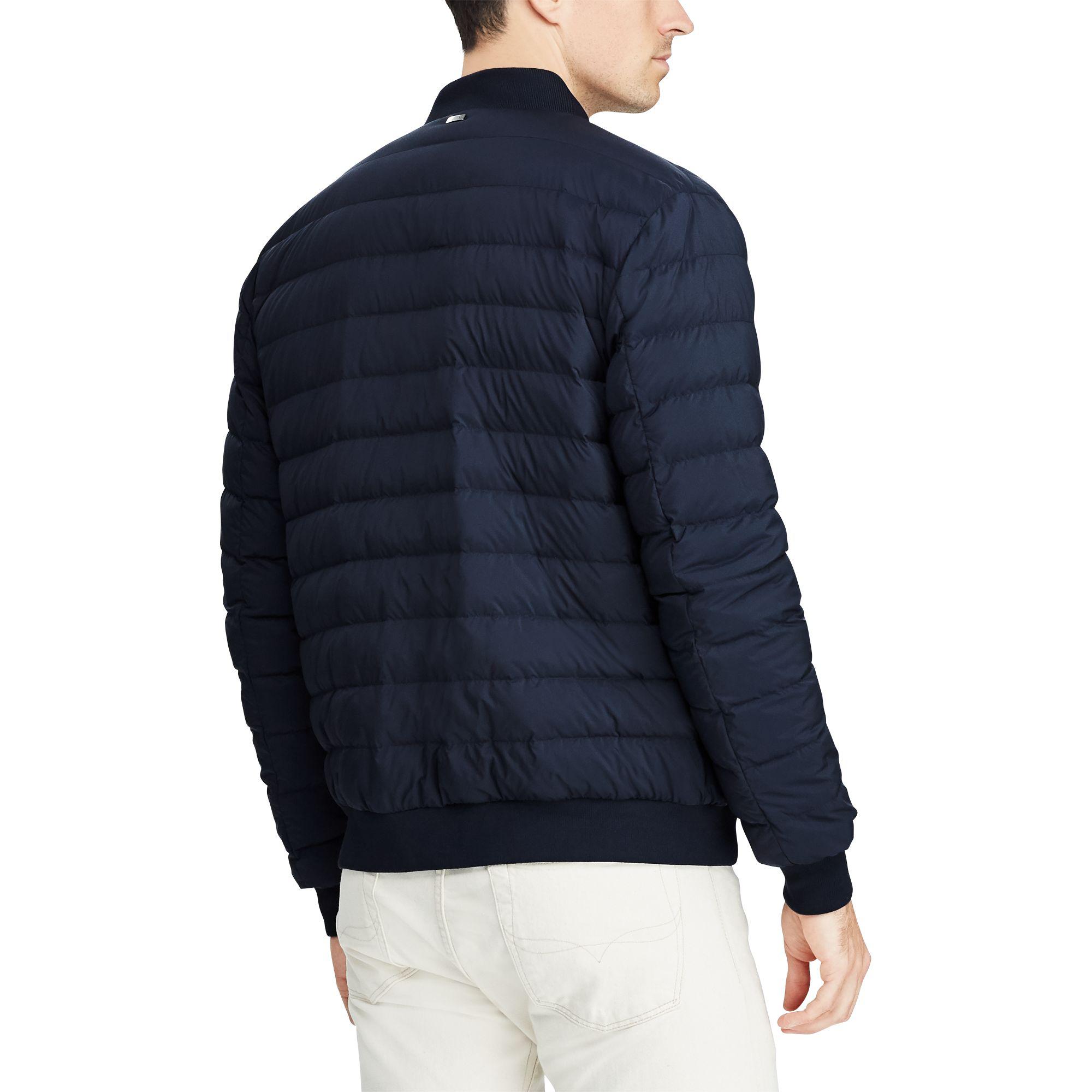 packable down baseball jacket