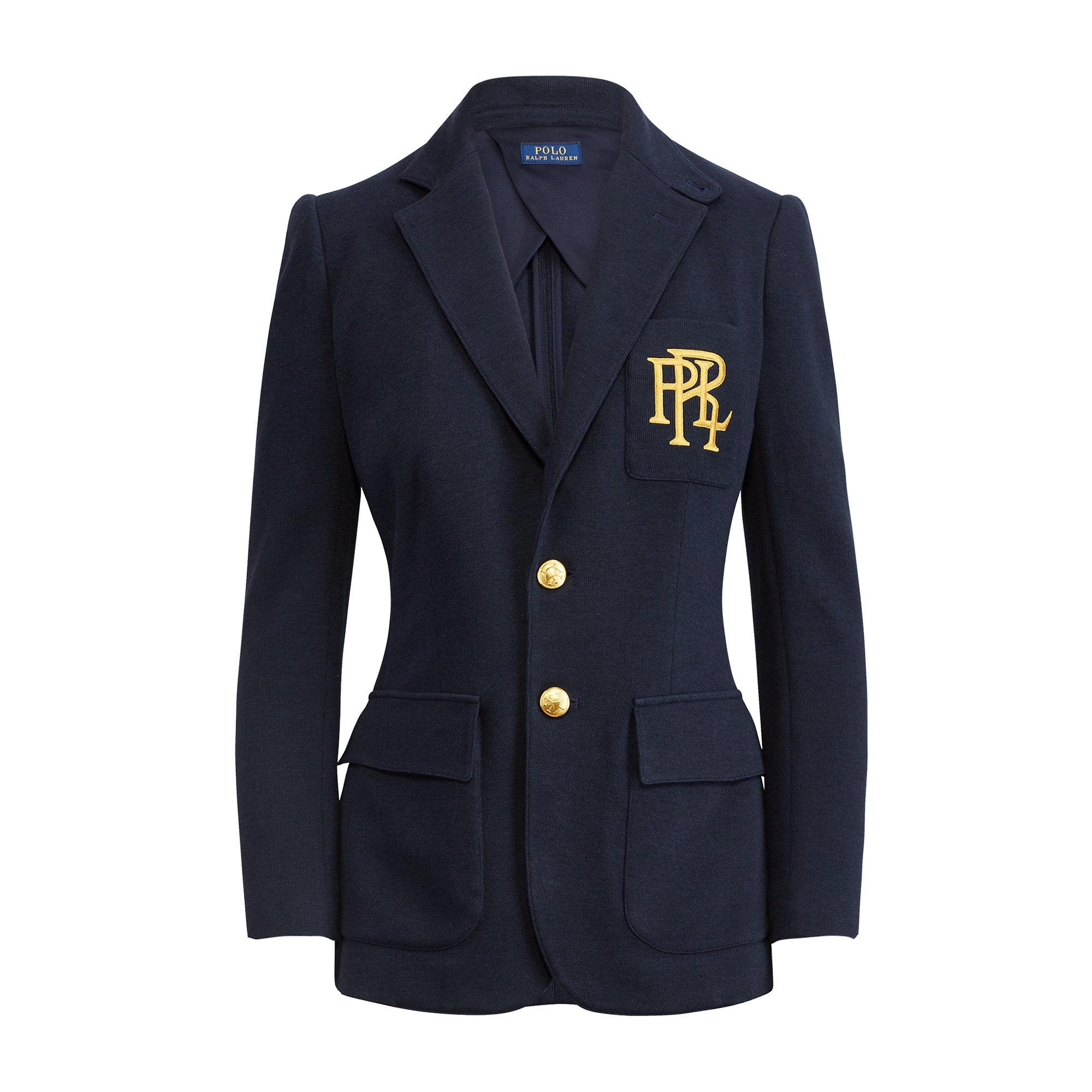 Lyst Polo Ralph Lauren Blazer With Cotton in Blue