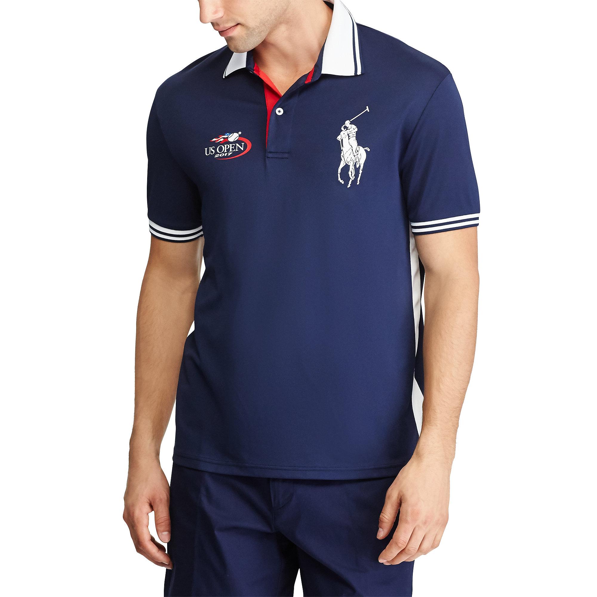 Polo Ralph Lauren Rubber Us Open Linesman Polo Shirt in French Navy (Blue)  for Men | Lyst