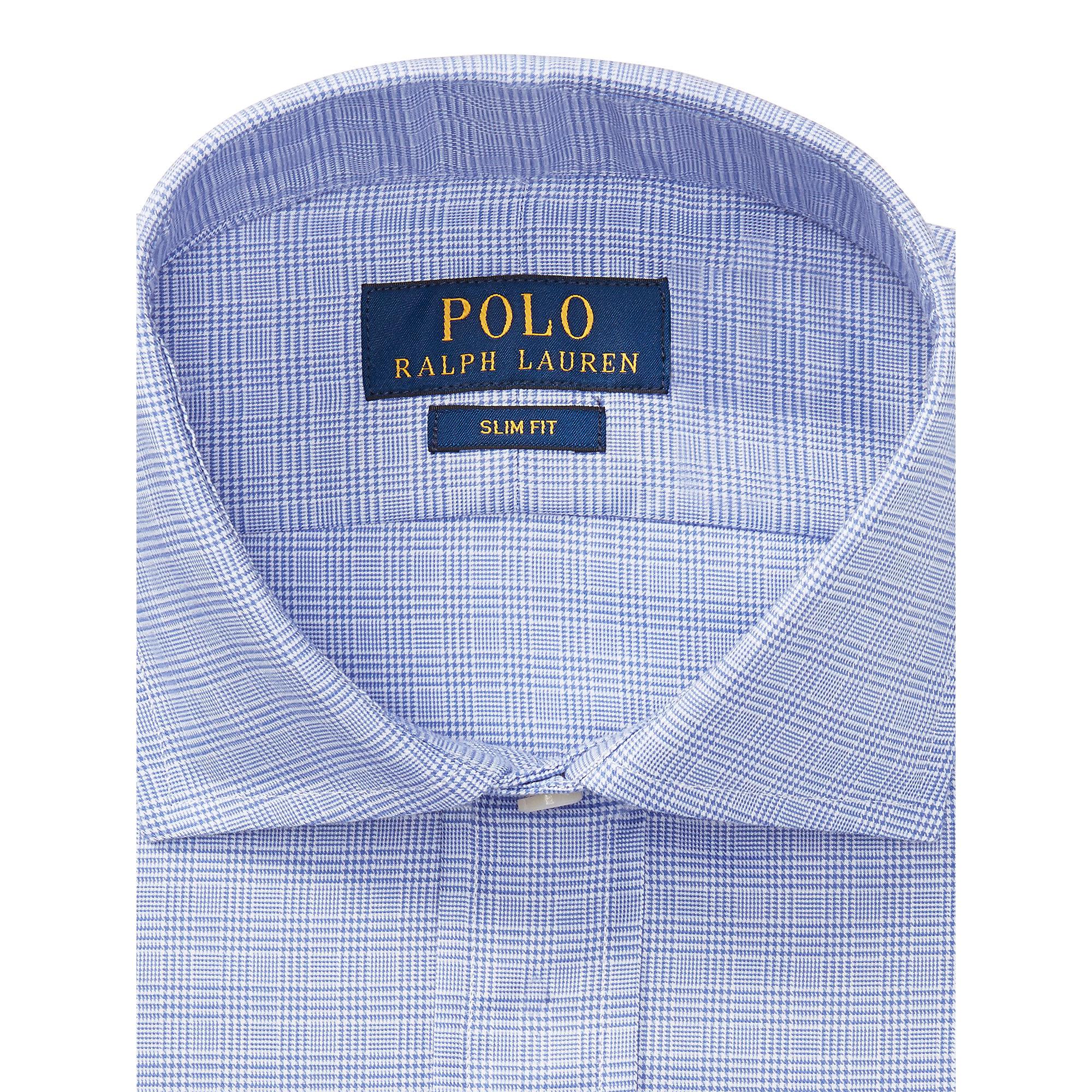 Lyst - Polo ralph lauren Slim Fit Cotton Dress Shirt in Blue for Men