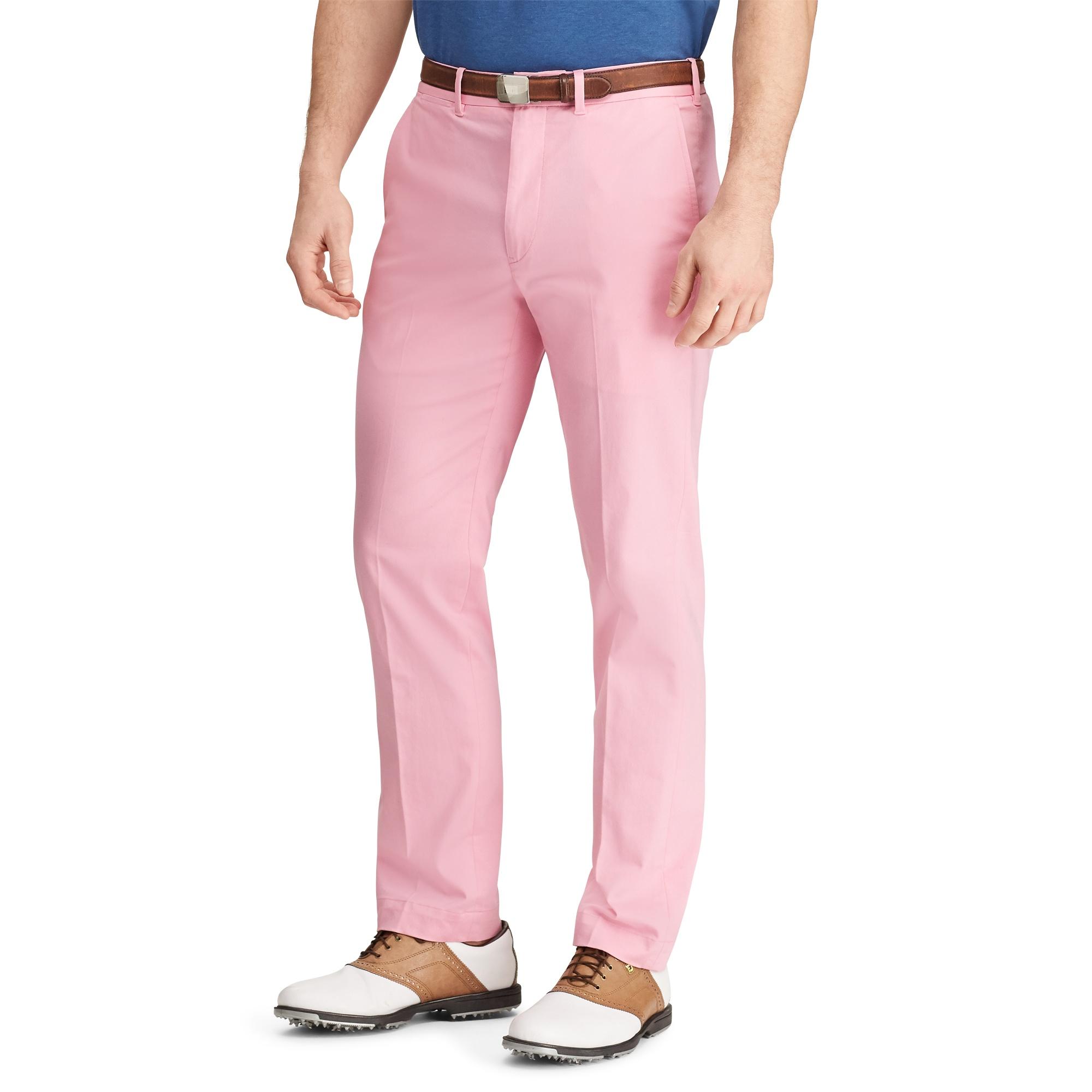 Ralph Lauren Tailored Fit Stretch Golf Pant in Pink for Men | Lyst