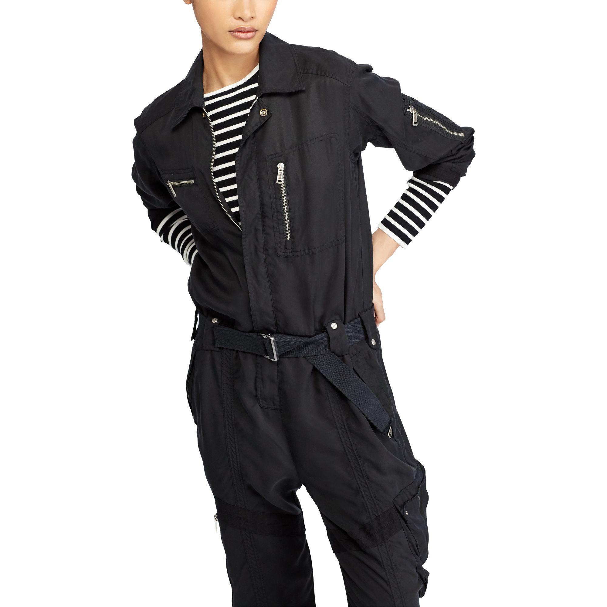ralph lauren twill jumpsuit