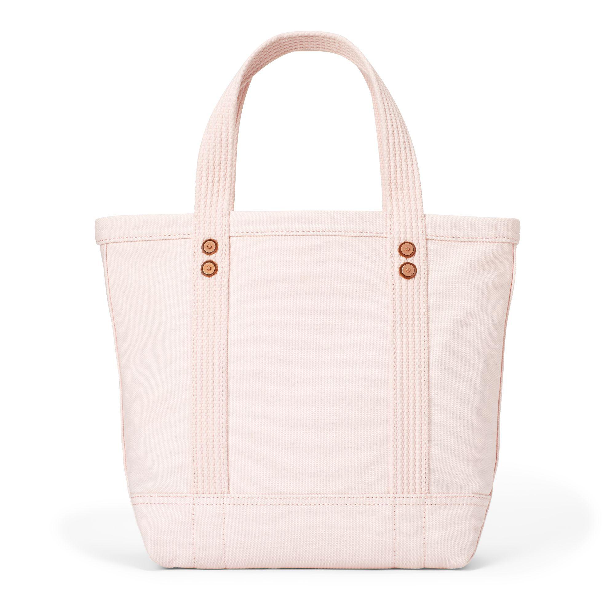 Ralph Lauren Canvas Small Love Tote Bag in Light Pink (Pink) Lyst