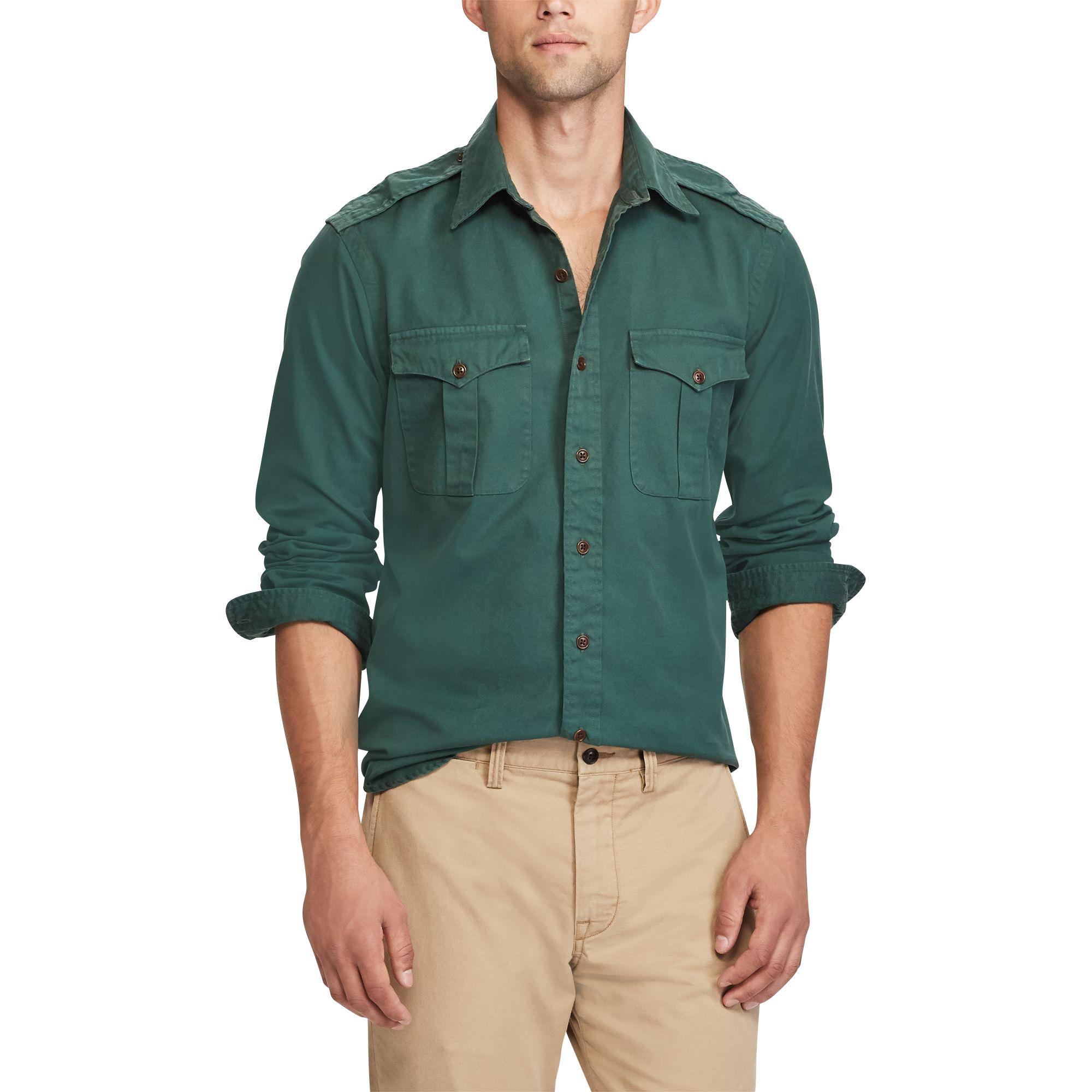polo ralph lauren military shirt