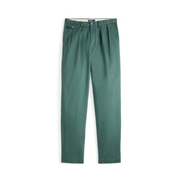 Ralph Lauren Whitman Relaxed Fit Pleated Trouser in Green for Men