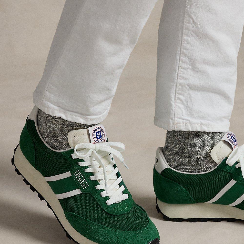 Polo Ralph Lauren Prl Trail 100 Suede & Mesh Trainer in  display picture 2