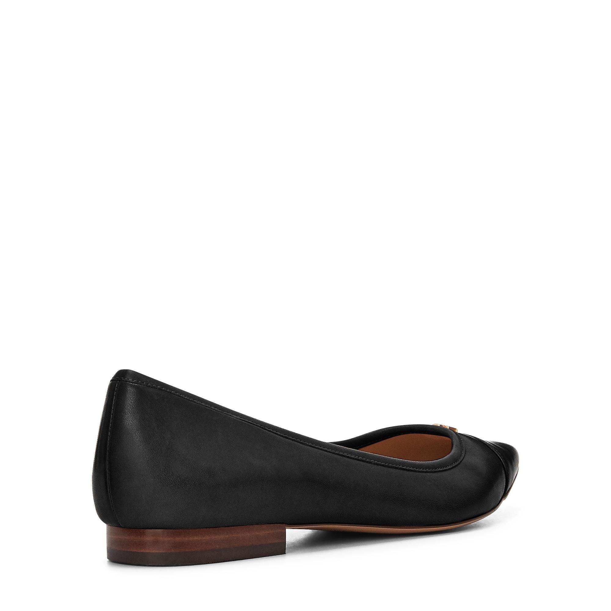 Ralph Lauren Halena Leather Flat in 