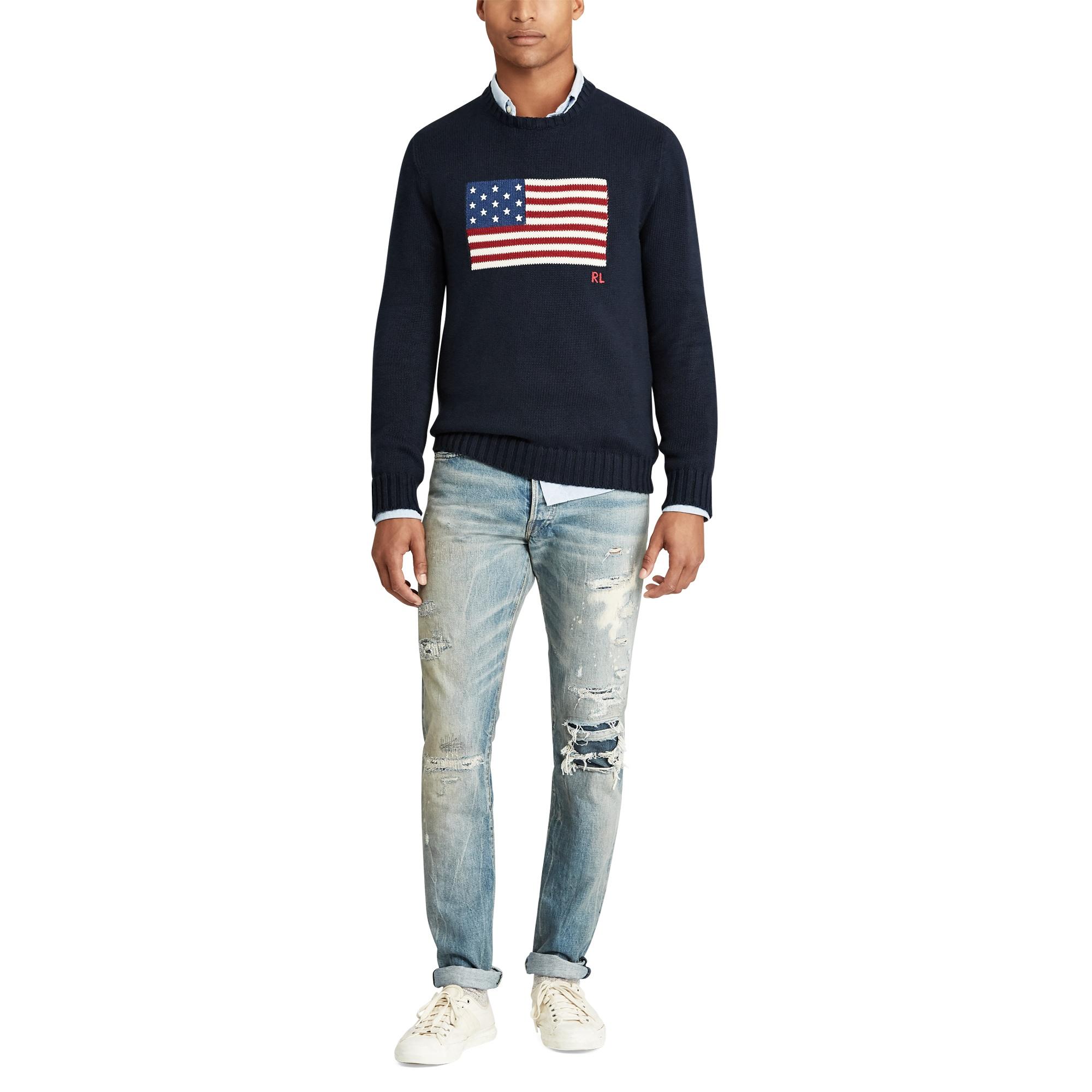 the iconic flag sweater
