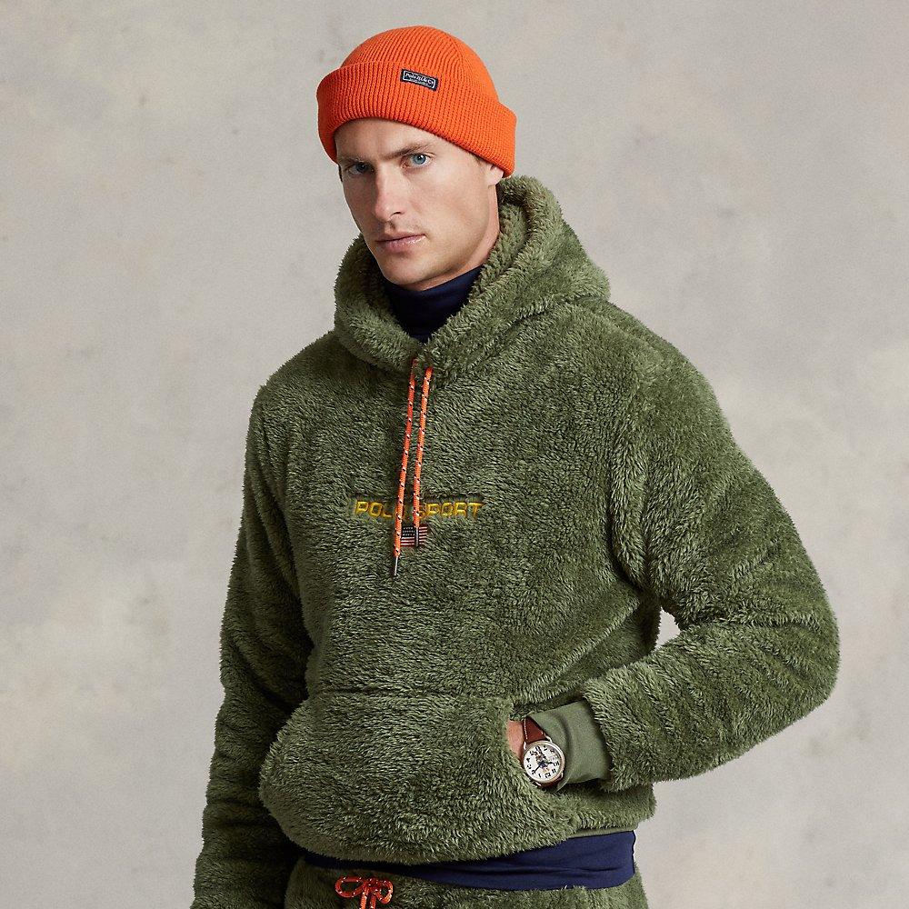 Ralph Lauren Polo Sport Pile Fleece Hoodie in Green for Men | Lyst