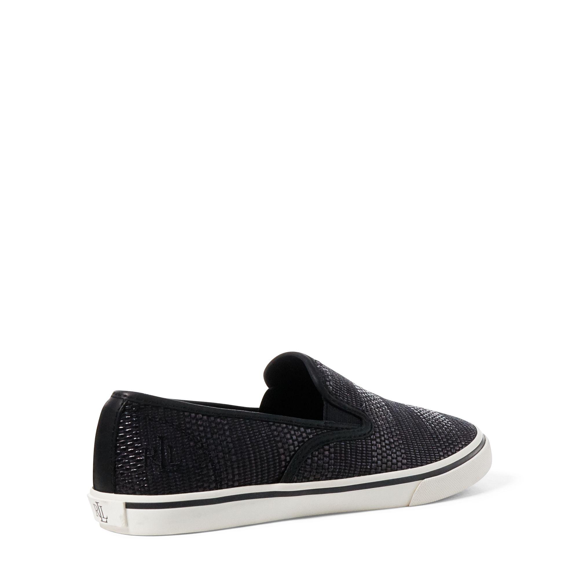 ralph lauren janis slip on sneakers
