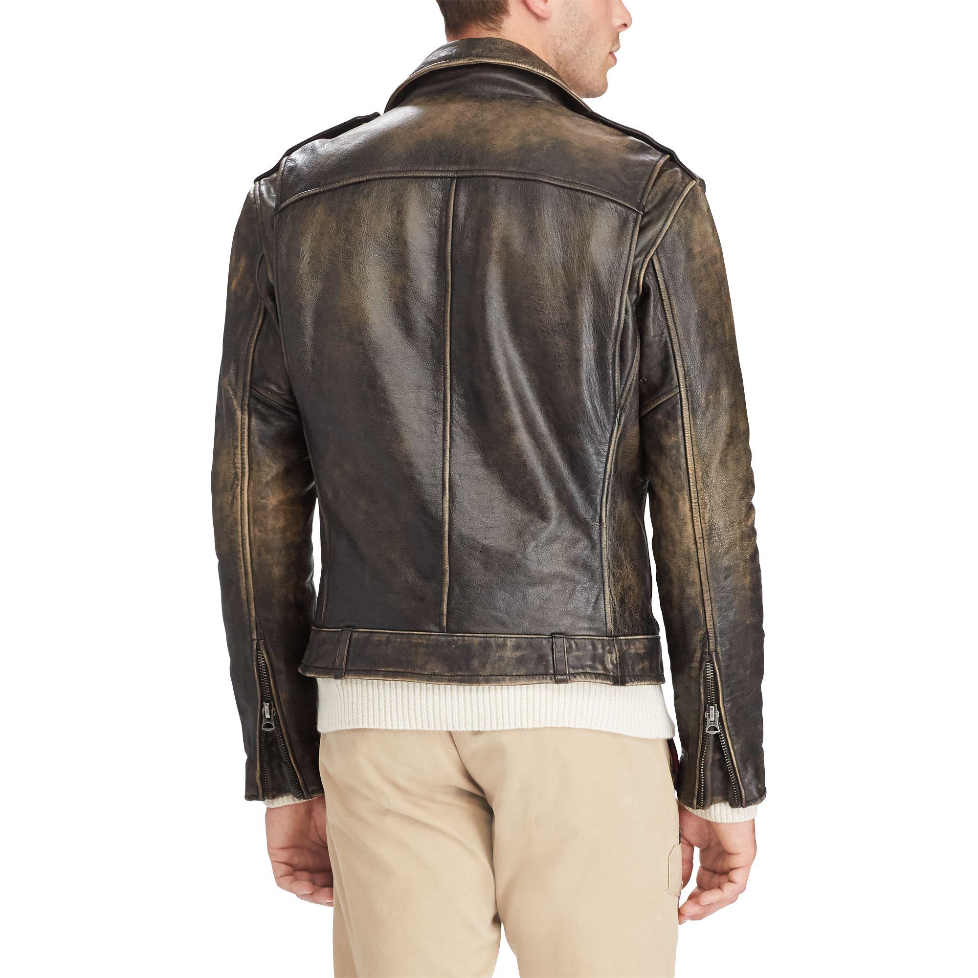Polo Ralph Lauren Leather The Iconic Motorcycle Jacket for Men | Lyst