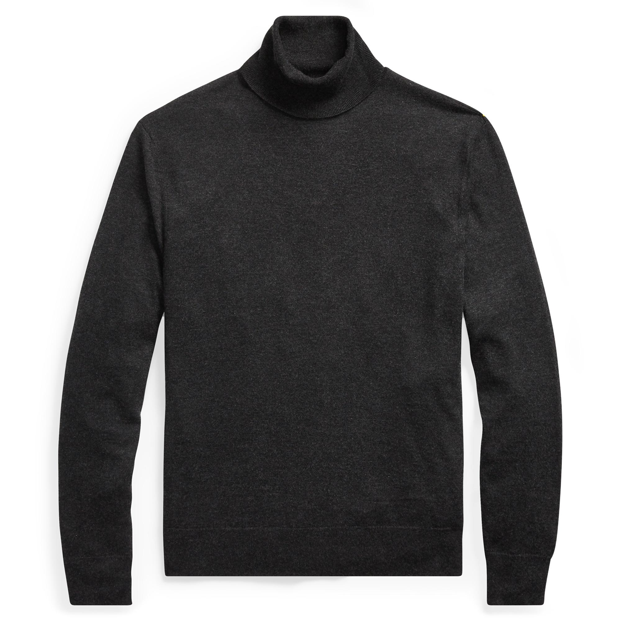 Ralph Lauren Wool Rlx Slim Ribbed Merino Jumper in Gray for Men - Lyst