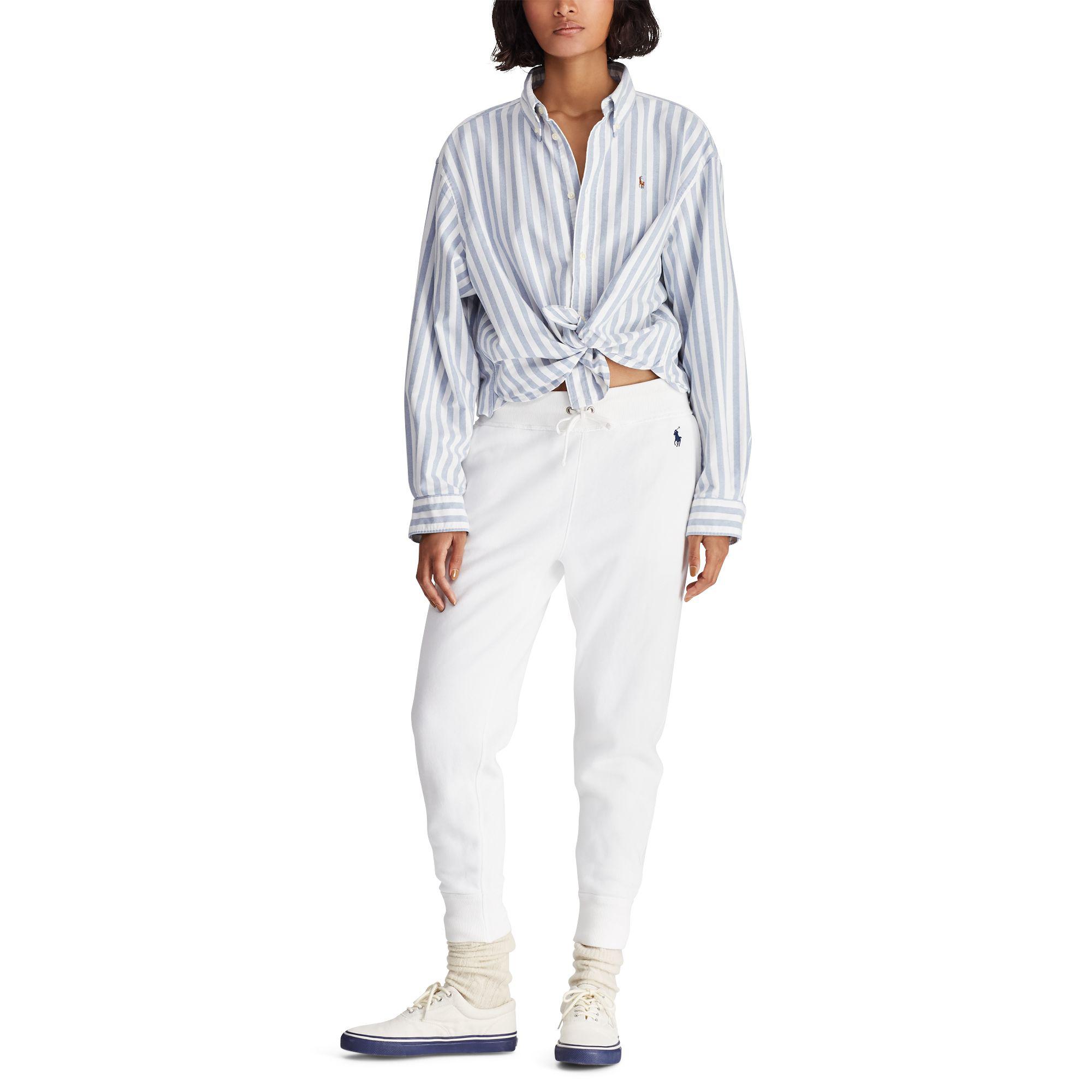 polo ralph lauren cropped oxford shirt