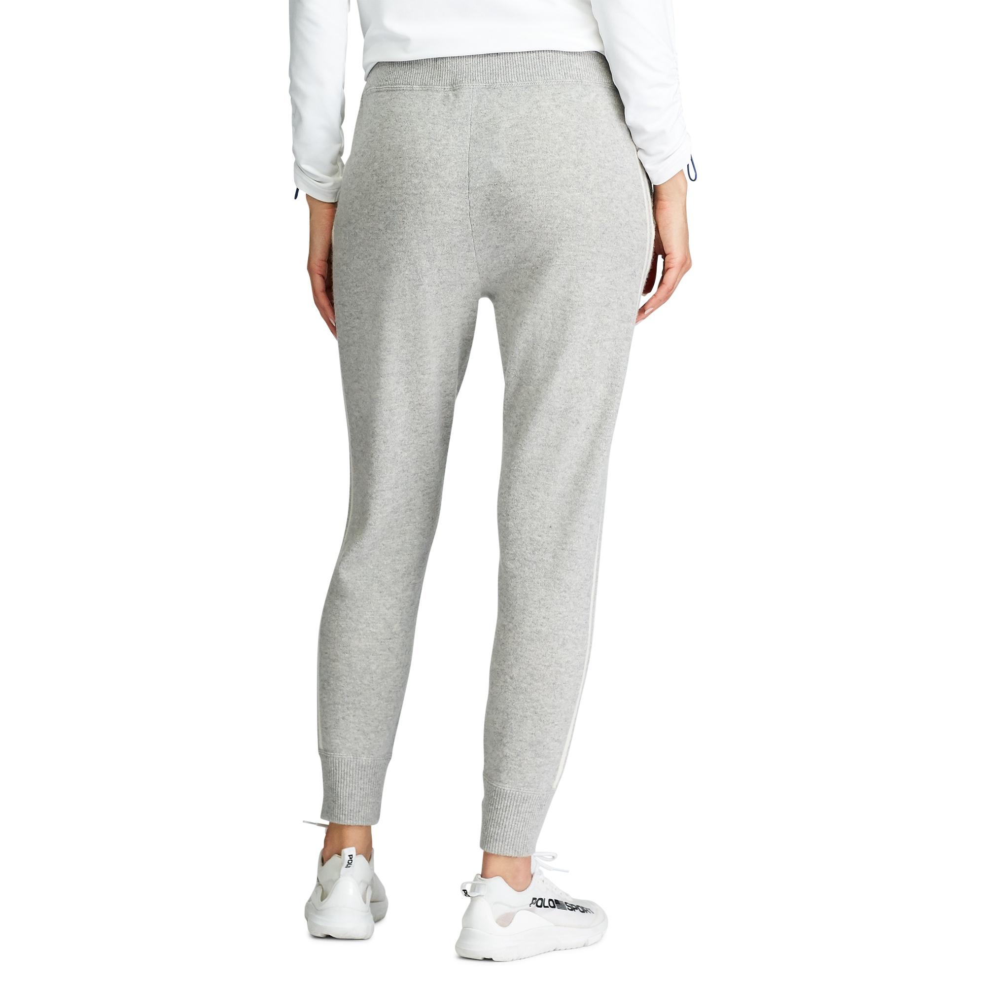 Ralph Lauren Washable Cashmere Golf Jogger in Light Grey Heather (Gray) - Lyst