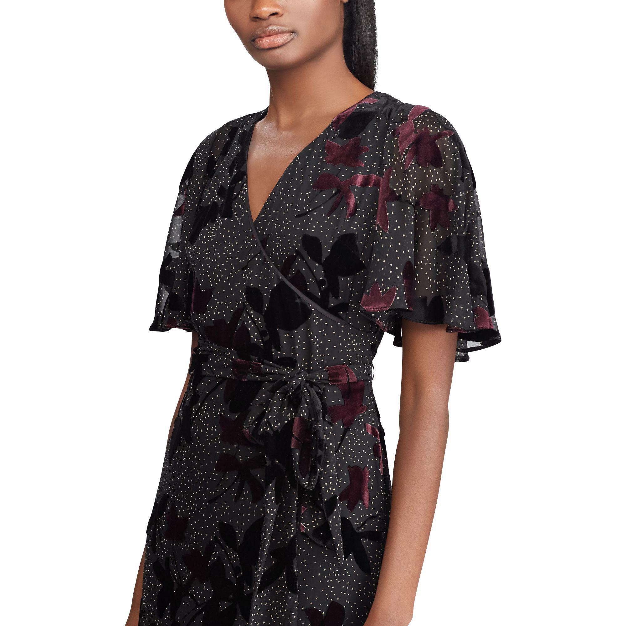 Aubergine:Lauren Ralph Lauren Velvet Wrap Robe | Style 