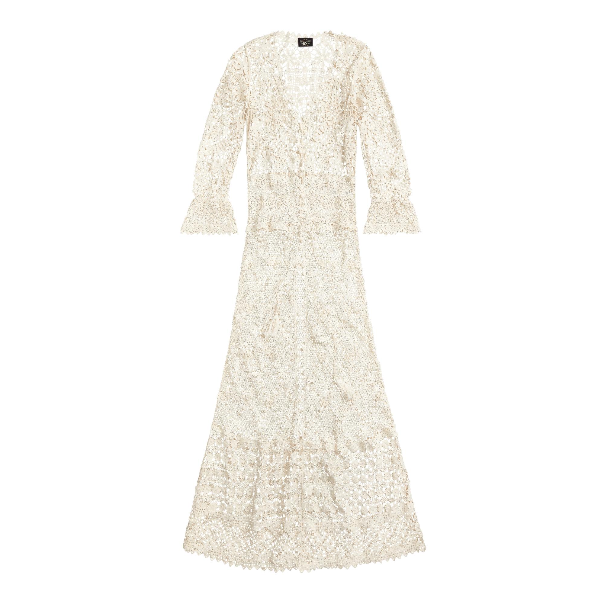 Ralph Lauren Crochet Lace Duster in Natural | Lyst