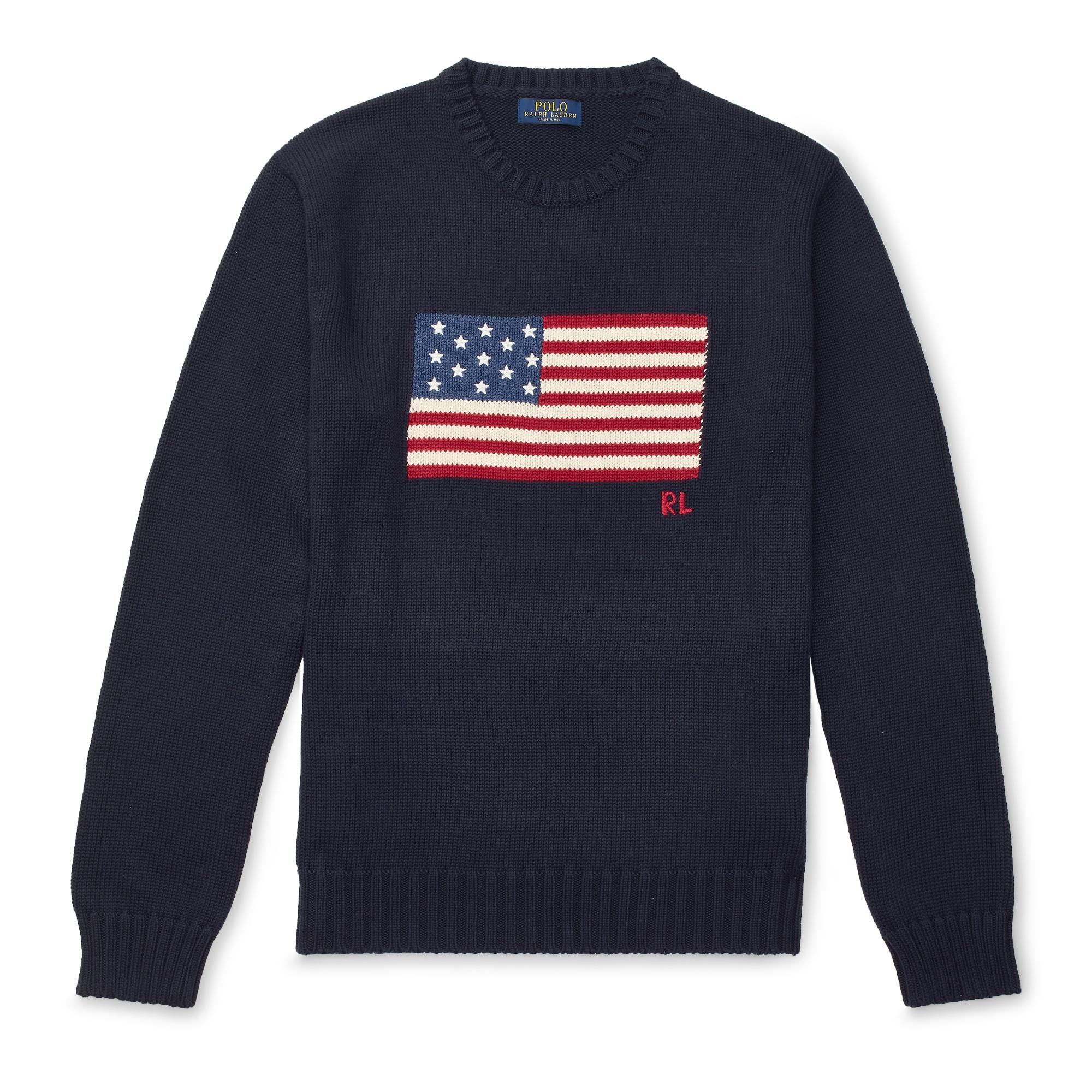 The Iconic Flag Sweater in Navy 