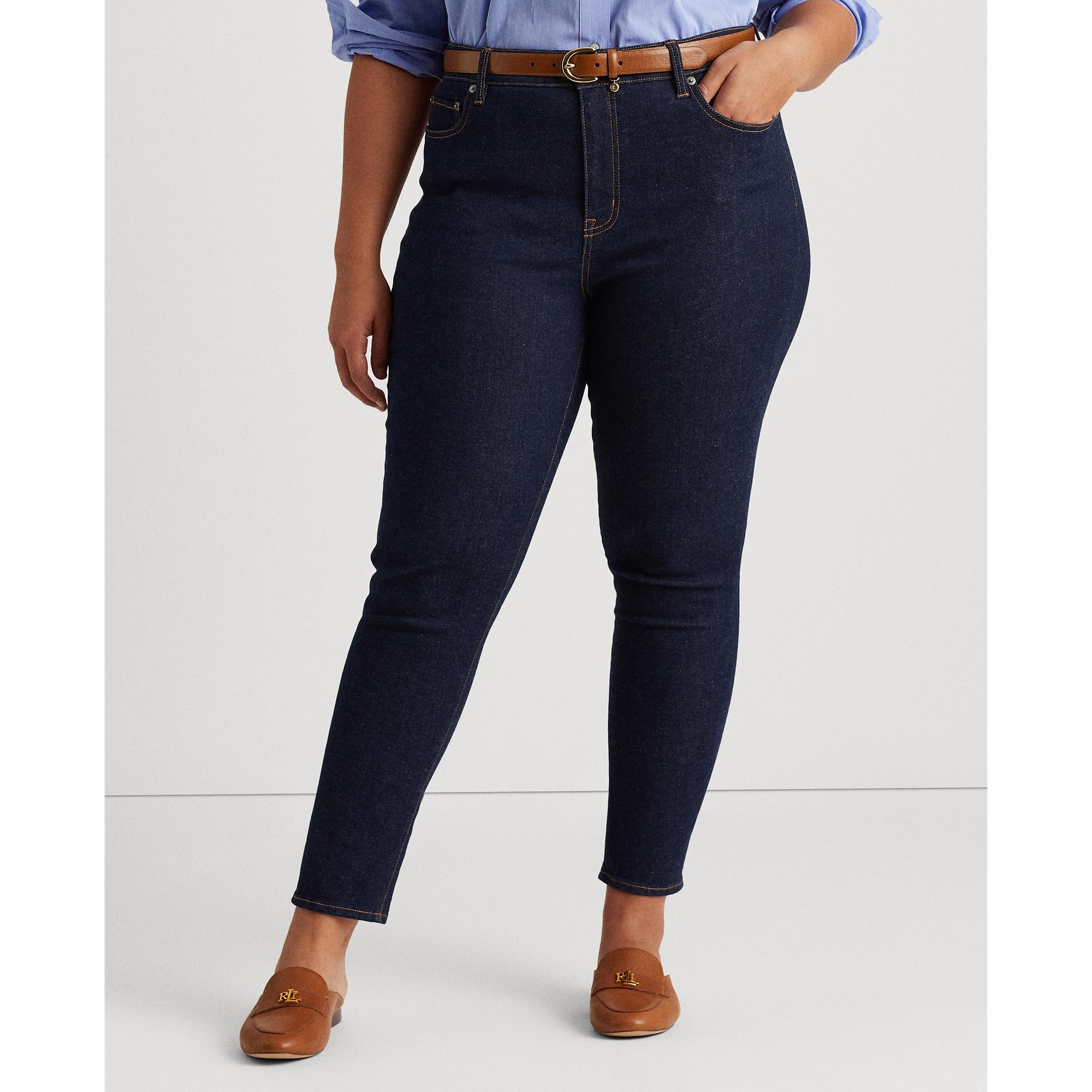 ralph lauren high rise skinny ankle jeans