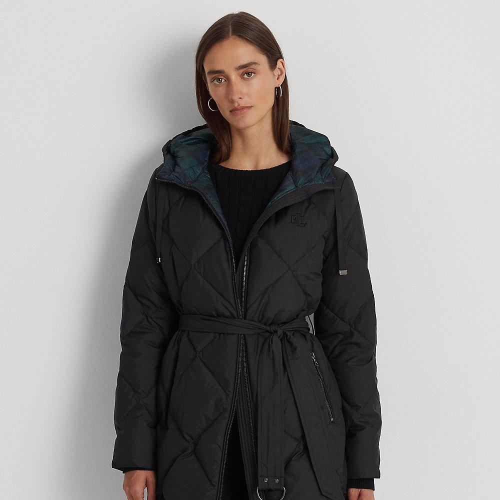 Lauren by Ralph Lauren Women's Black Ralph Lauren Quilted Down Coat