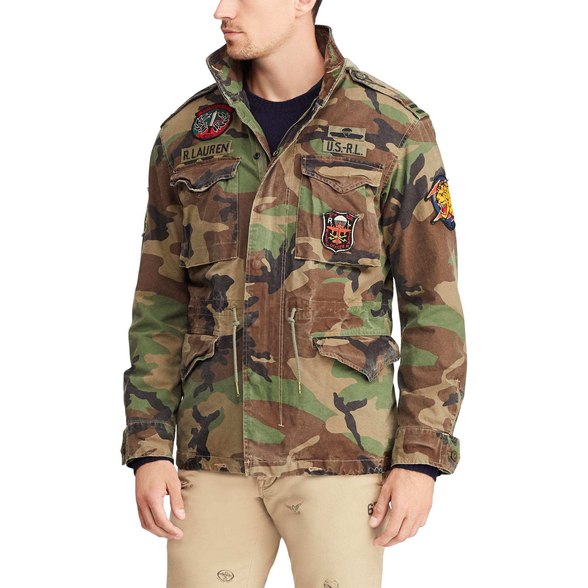 Polo Ralph Lauren Camo Field Jacket in Green for Men | Lyst