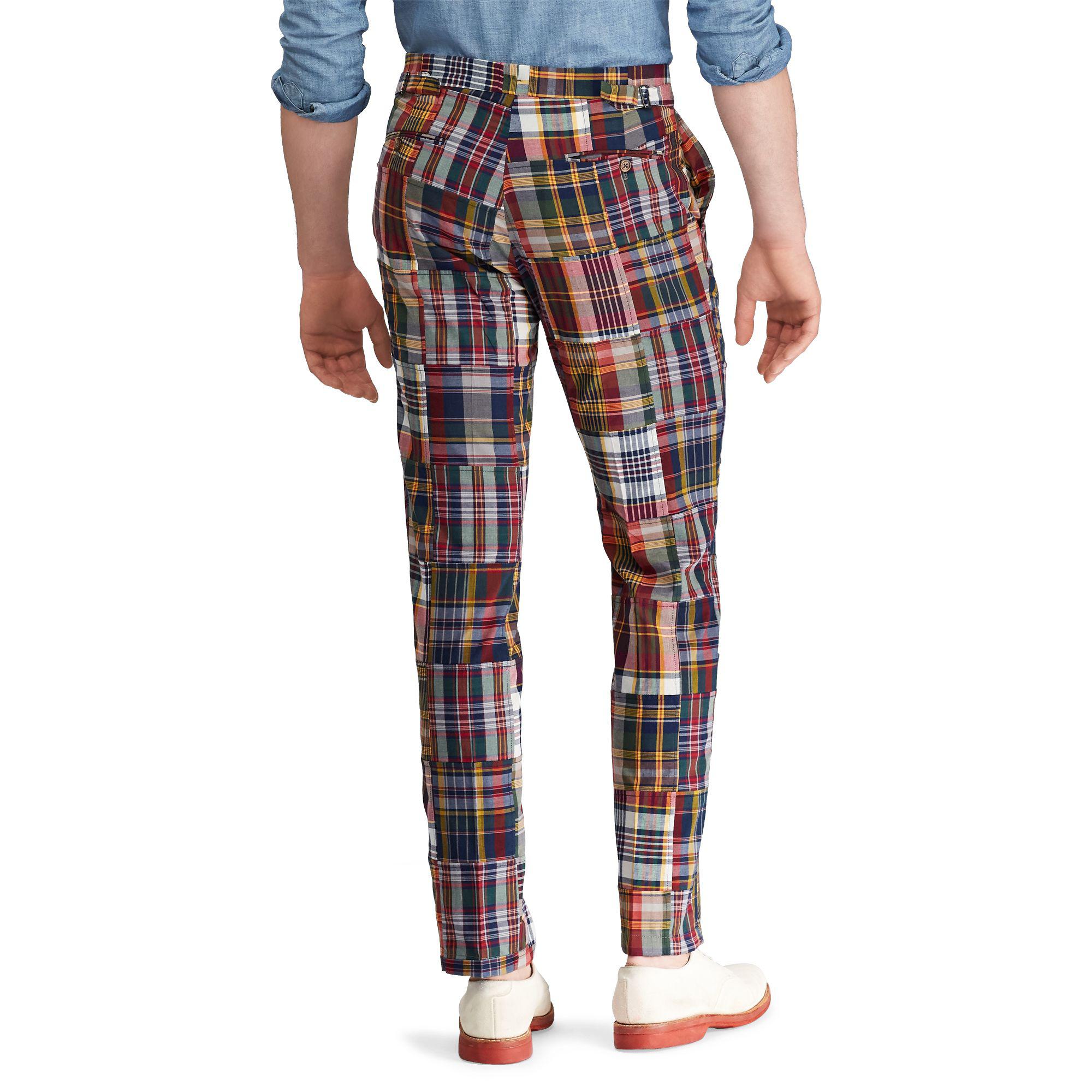 Polo Ralph Lauren Polo Patchwork Madras Trouser for Men | Lyst