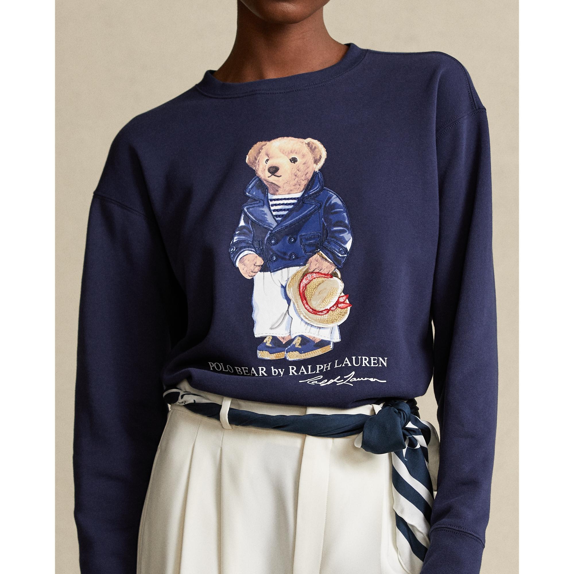 Polo Ralph Lauren Polo Bear Fleece Sweatshirt in Blue - Lyst