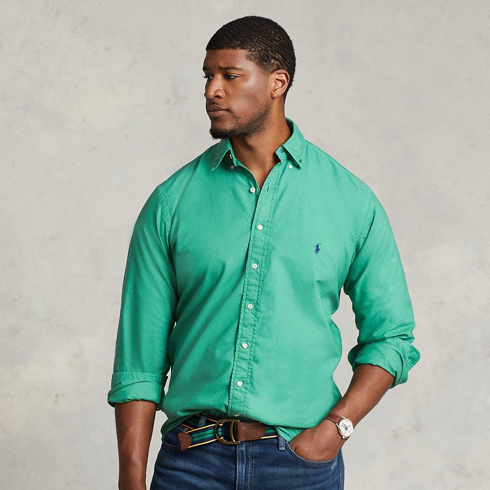 Polo Ralph Lauren Garment-dyed Oxford Shirt in Green for Men | Lyst