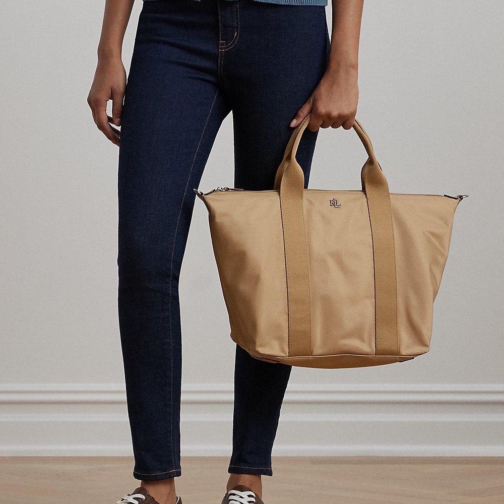 Nylon zip tote ナイロントート Ralph Lauren Nylon Extra-Large Stevie Zip Tote Bag