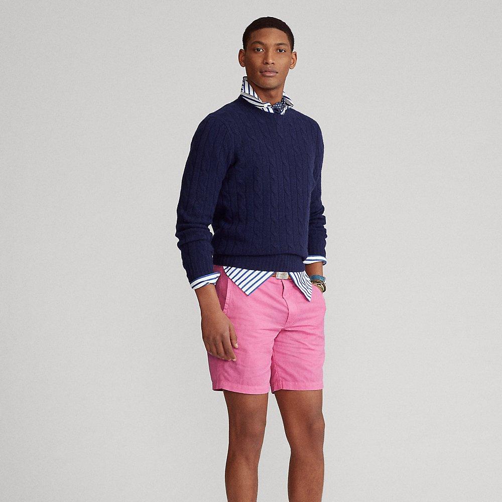 Polo Ralph Lauren 8-inch Straight Fit Linen-blend Short in Pink for Men |  Lyst