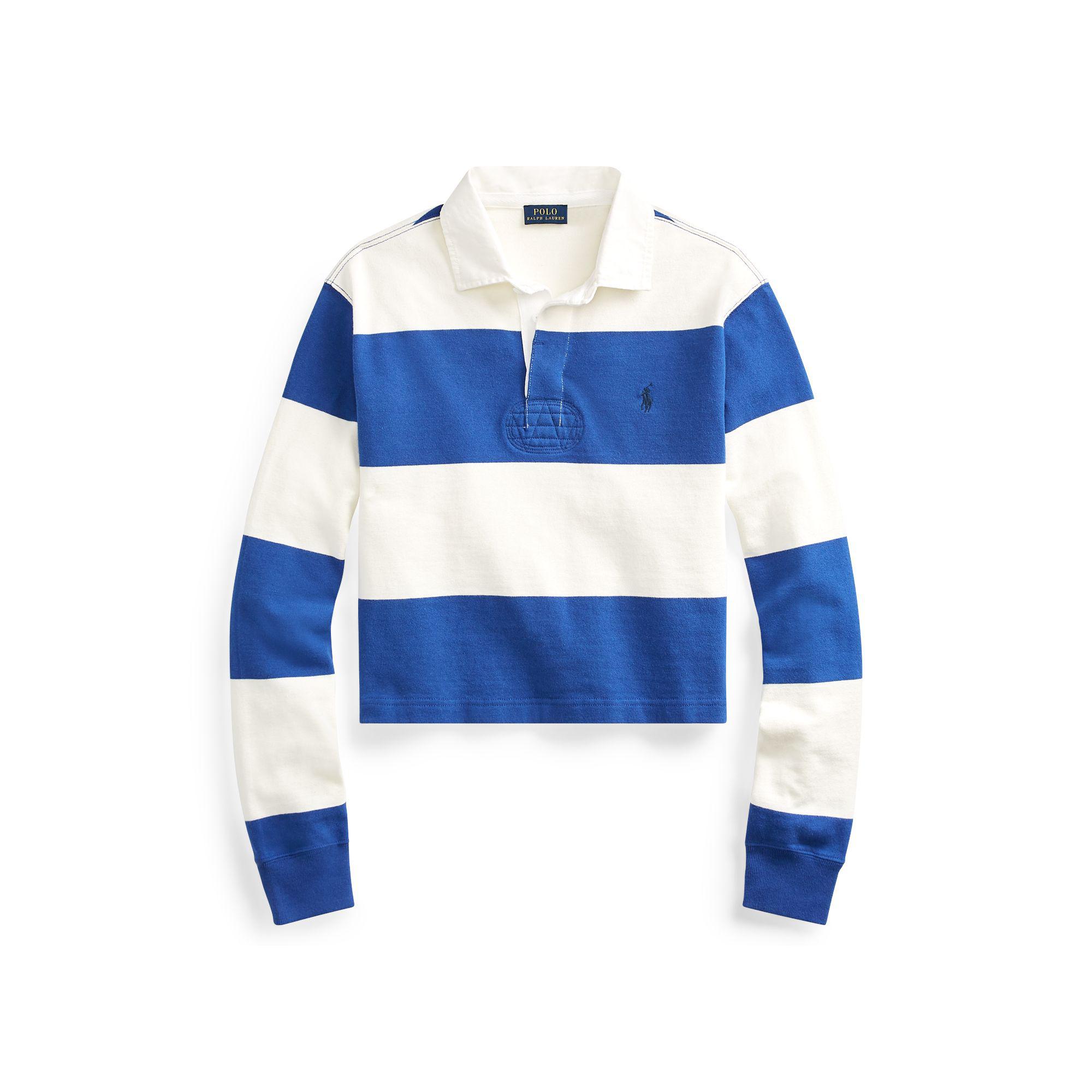 Polo Ralph Lauren Cotton Rugby Shirt in Blue | Lyst