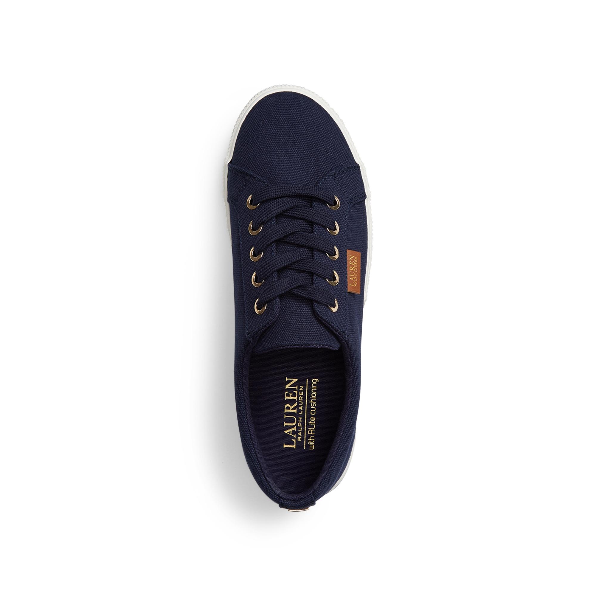Ralph lauren jaycee canvas trainer Clearance
