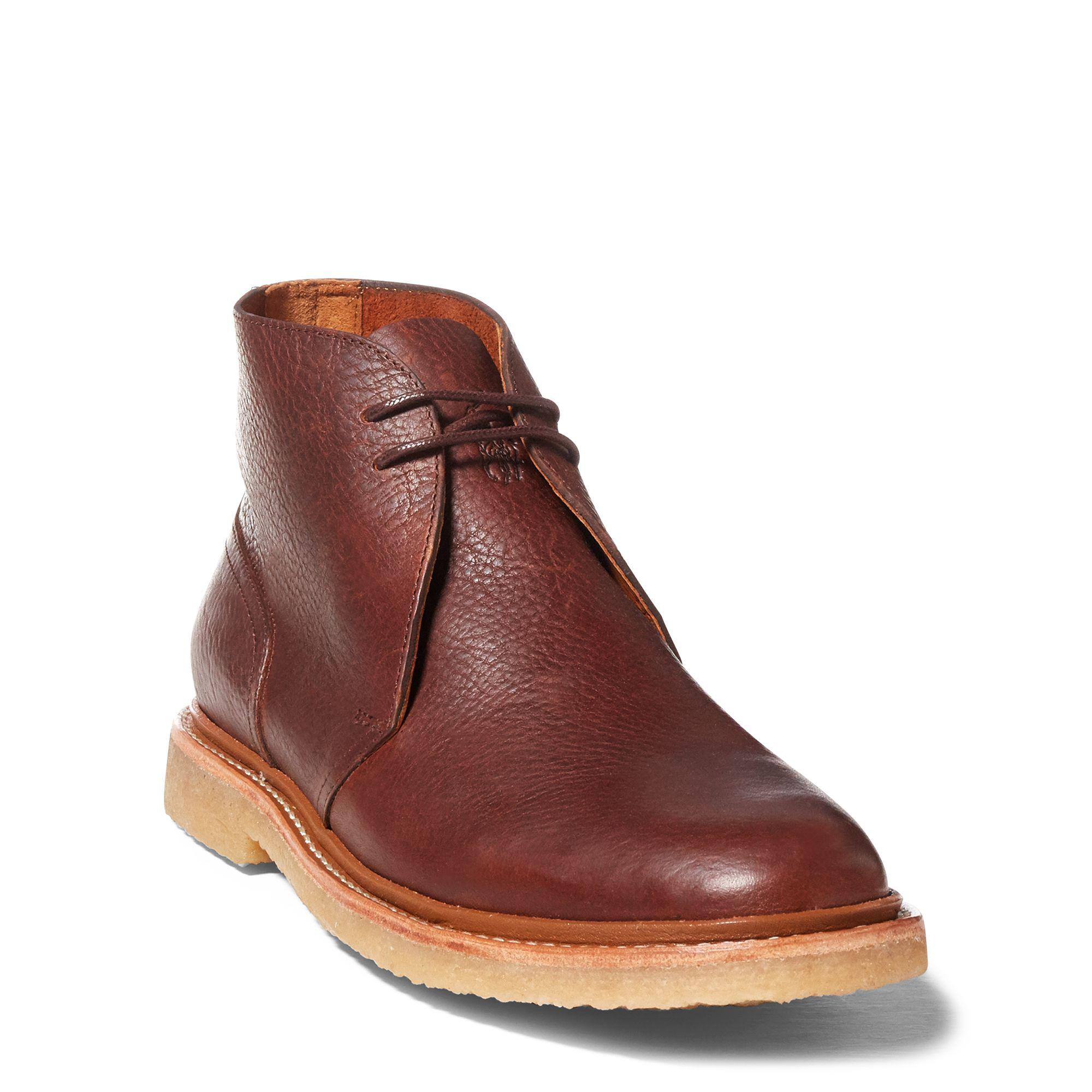 Polo Ralph Lauren Karlyle Leather Chukka Boot in Brown for Men - Lyst
