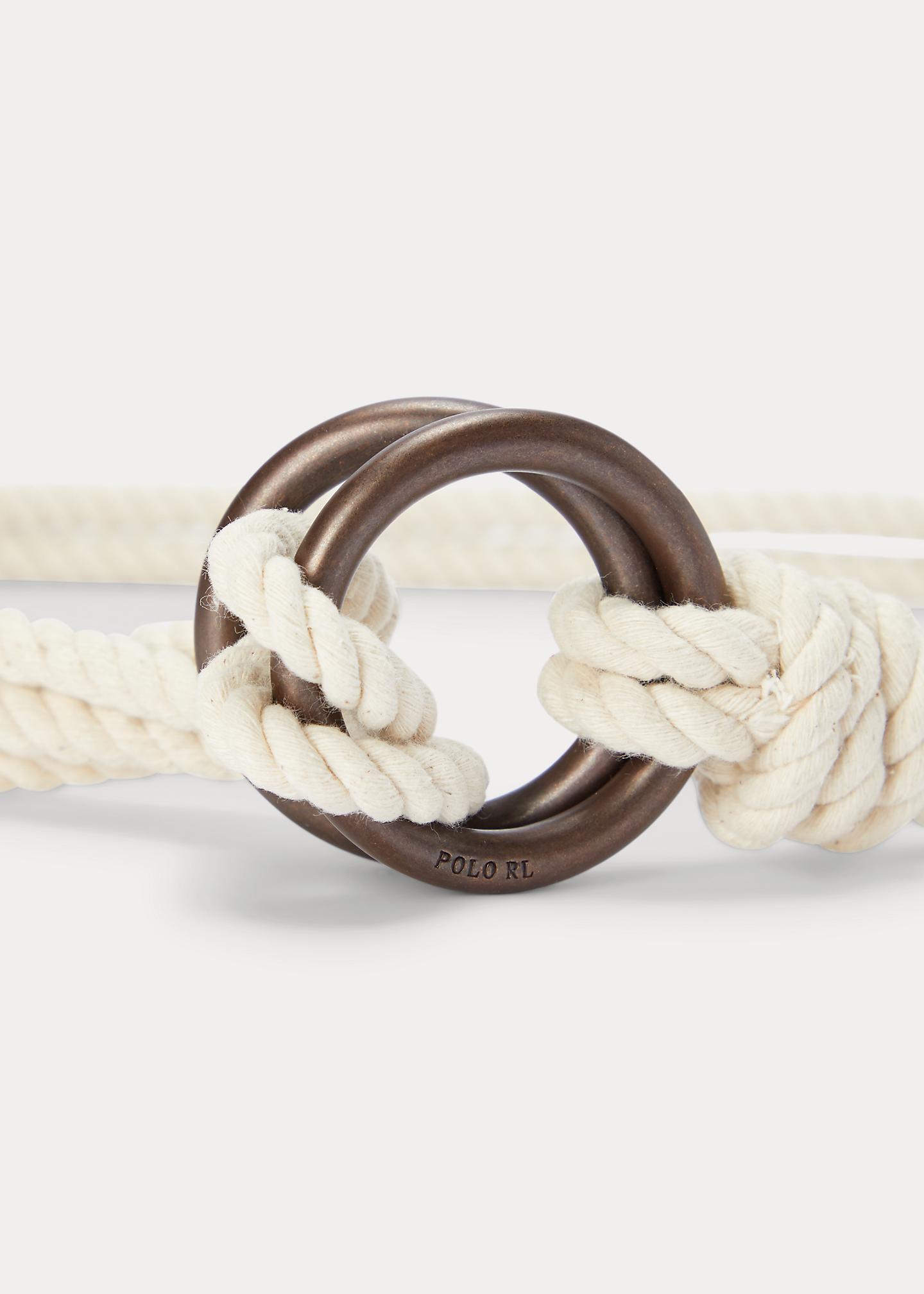 Polo Ralph Lauren O-ring Rope Belt in Natural | Lyst UK