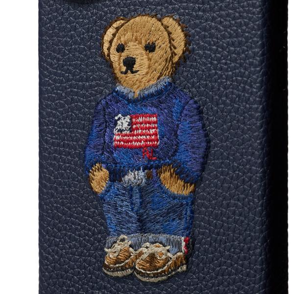 Polo Ralph Lauren Polo Bear Leather Iphone 17 Case in Blue for Men