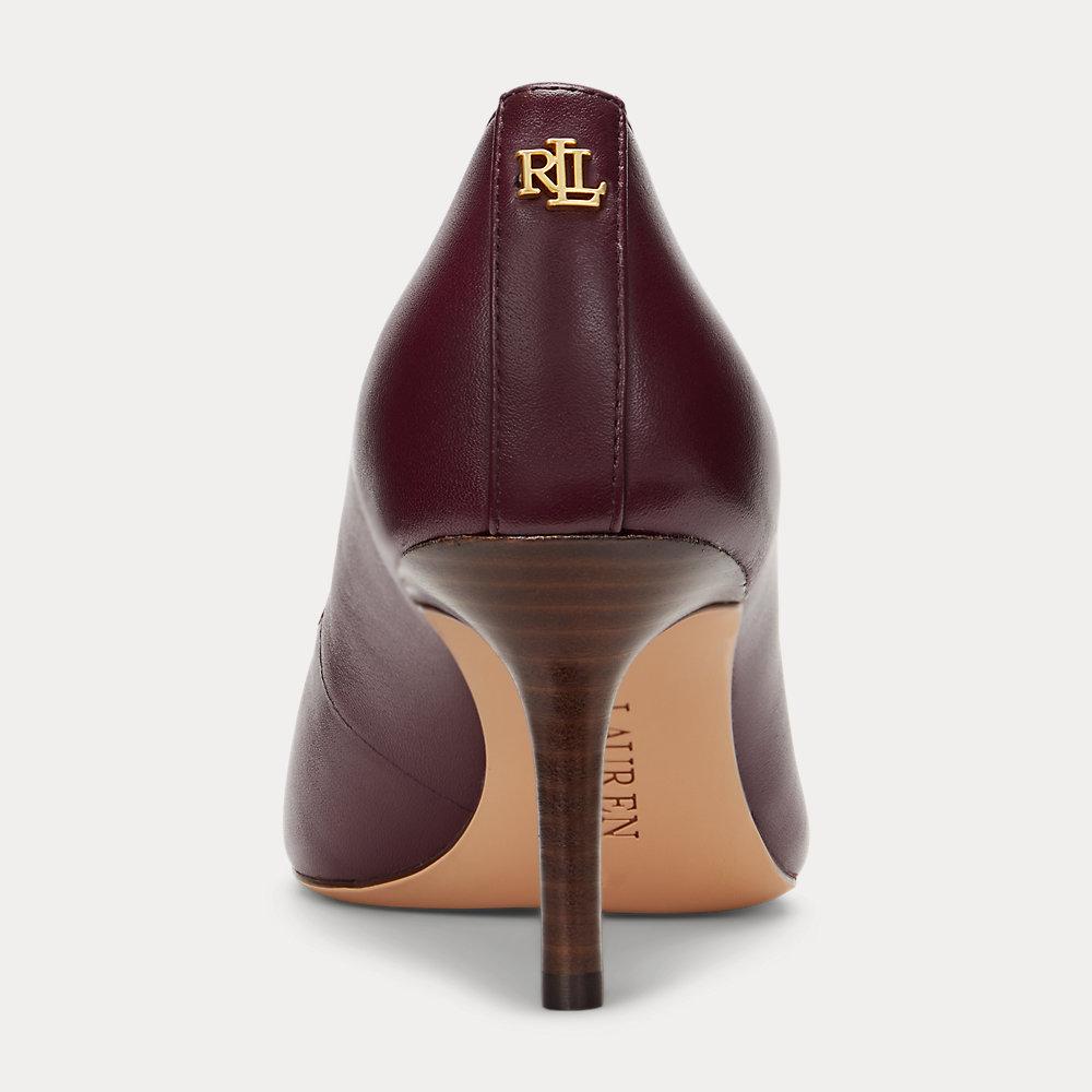 Ralph lauren leather pumps hot sale