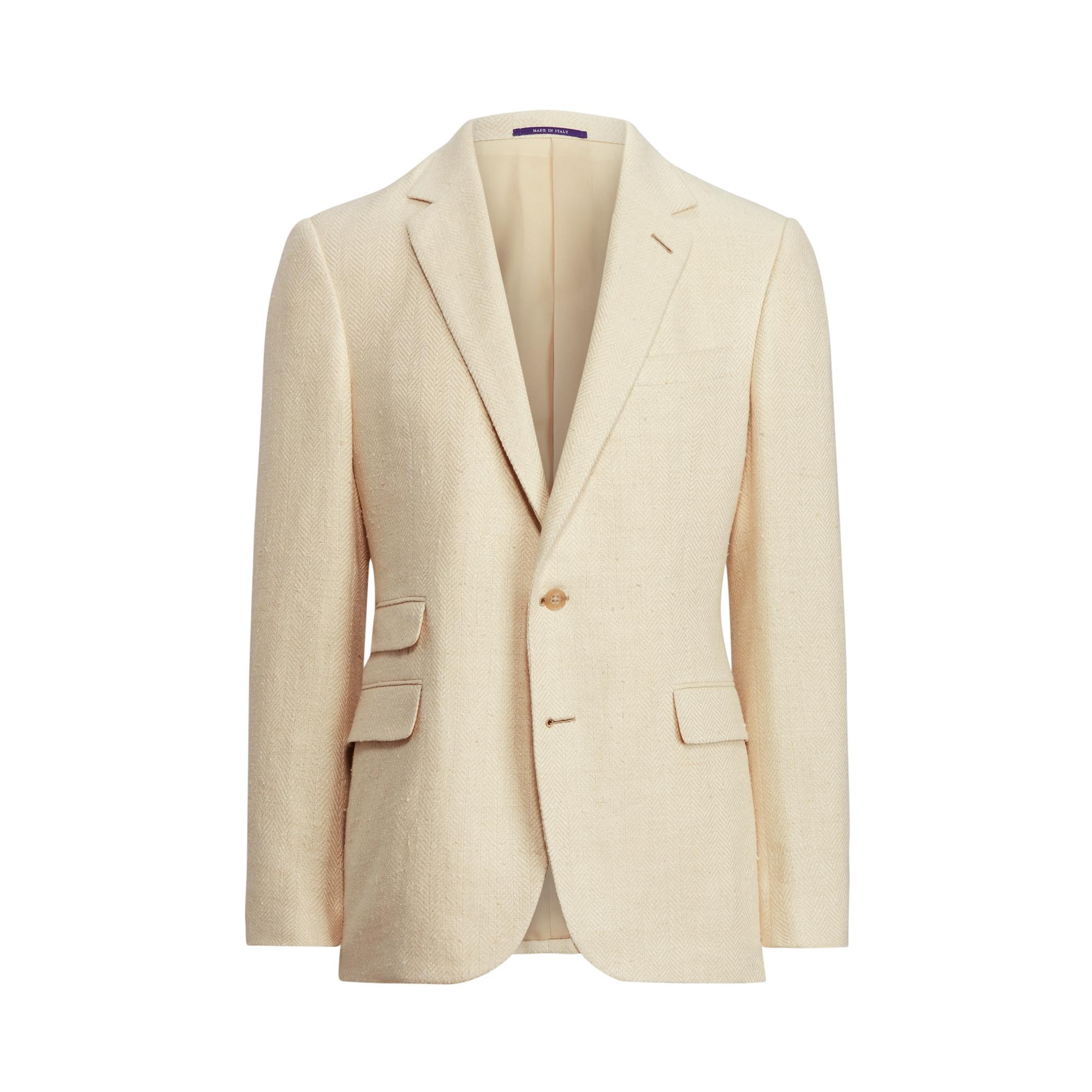 Ralph Lauren Purple Label Gregory Silk-linen Suit Jacket in Natural for Men  | Lyst
