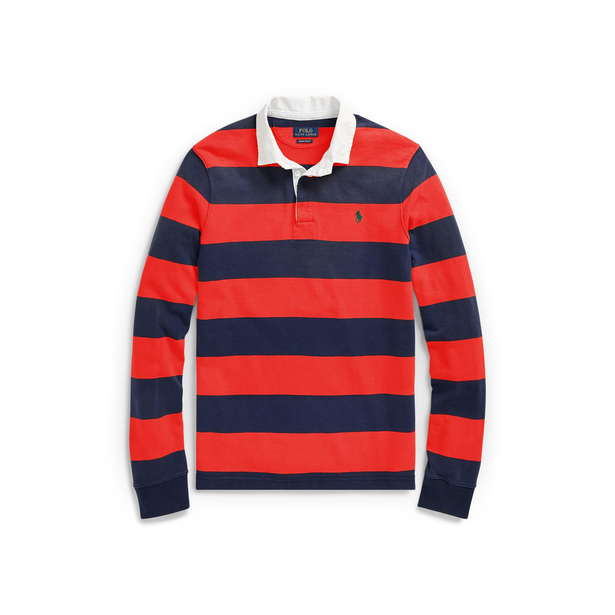 Lyst - Polo Ralph Lauren The Iconic Rugby Shirt in Red for Men