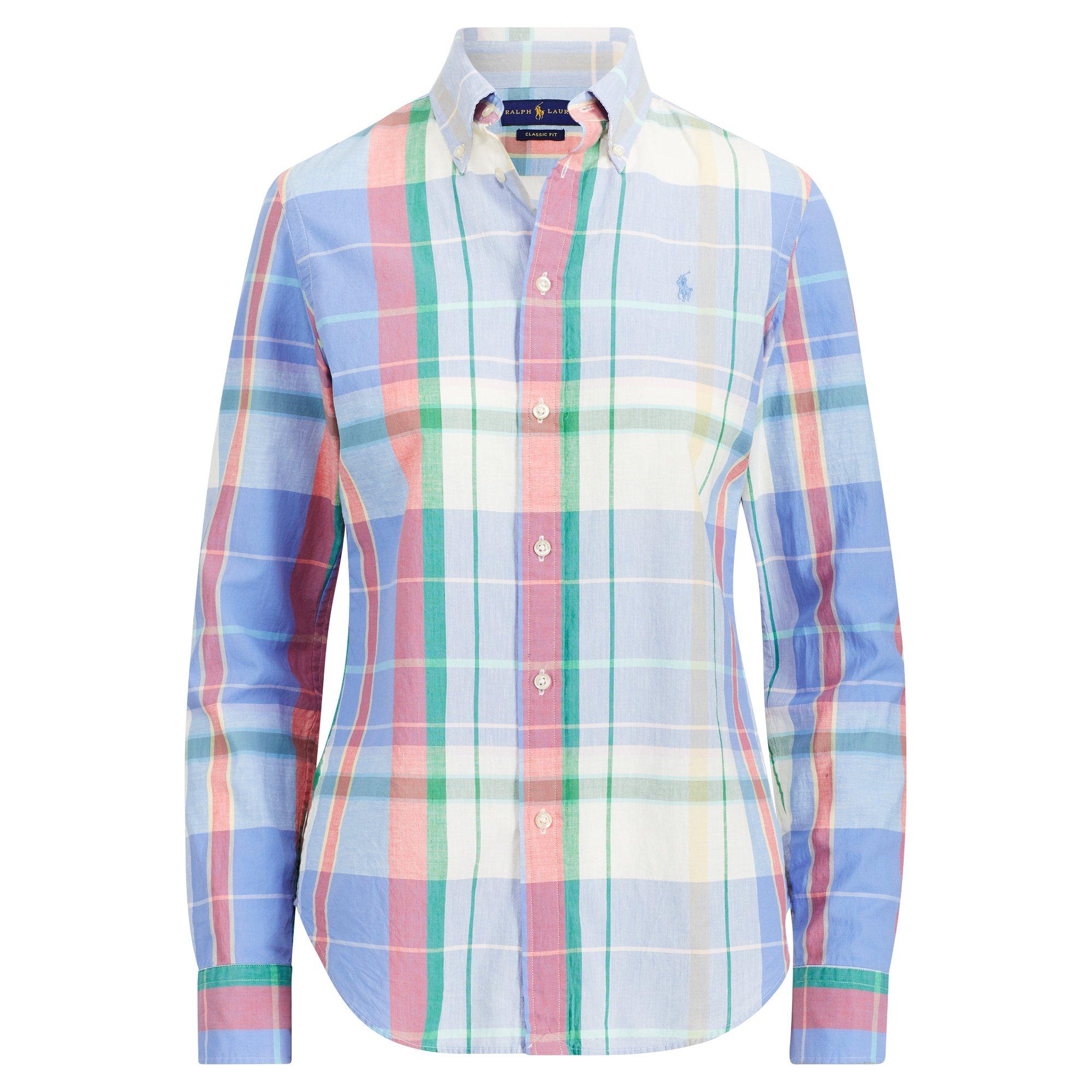classic fit madras shirt