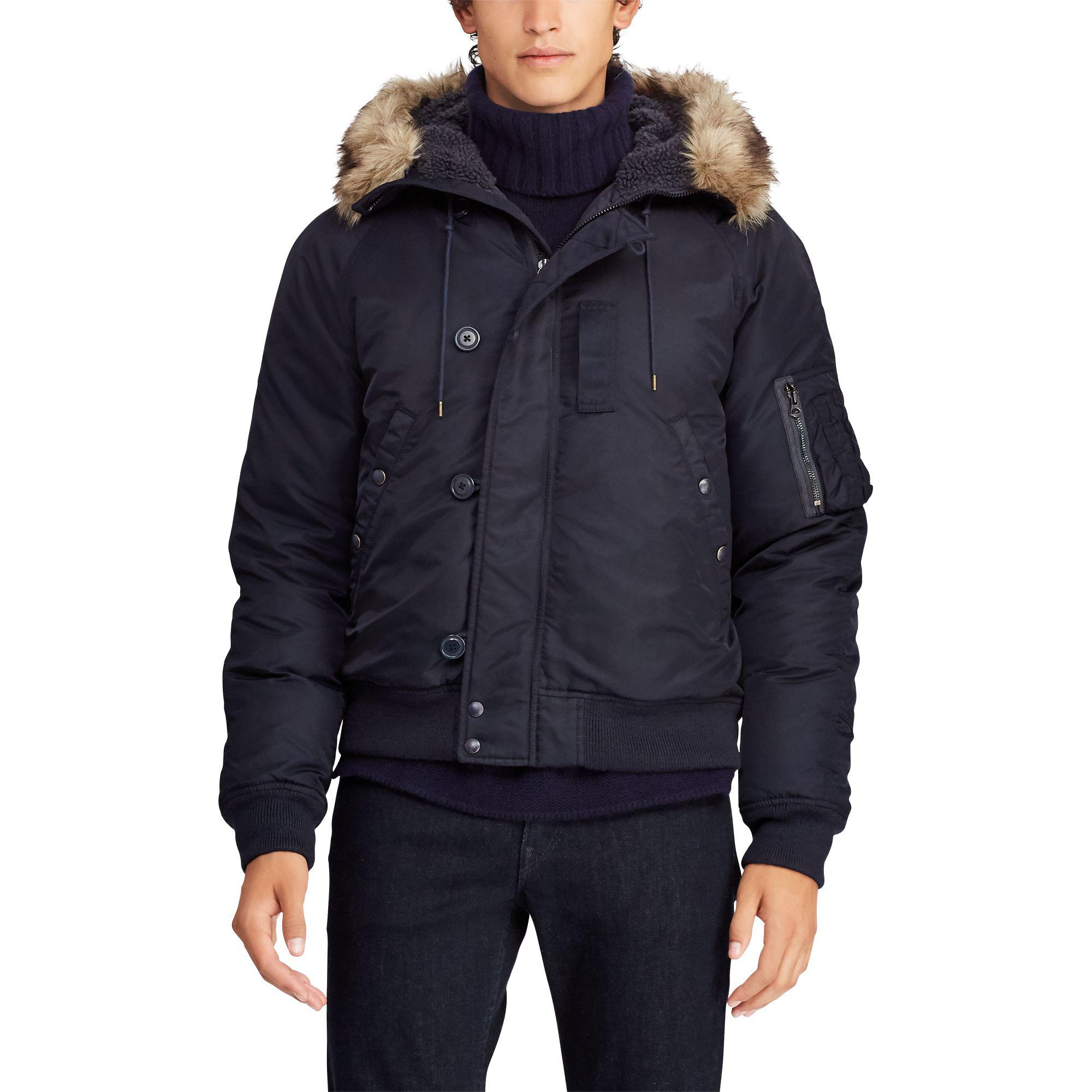 fur trim down jacket