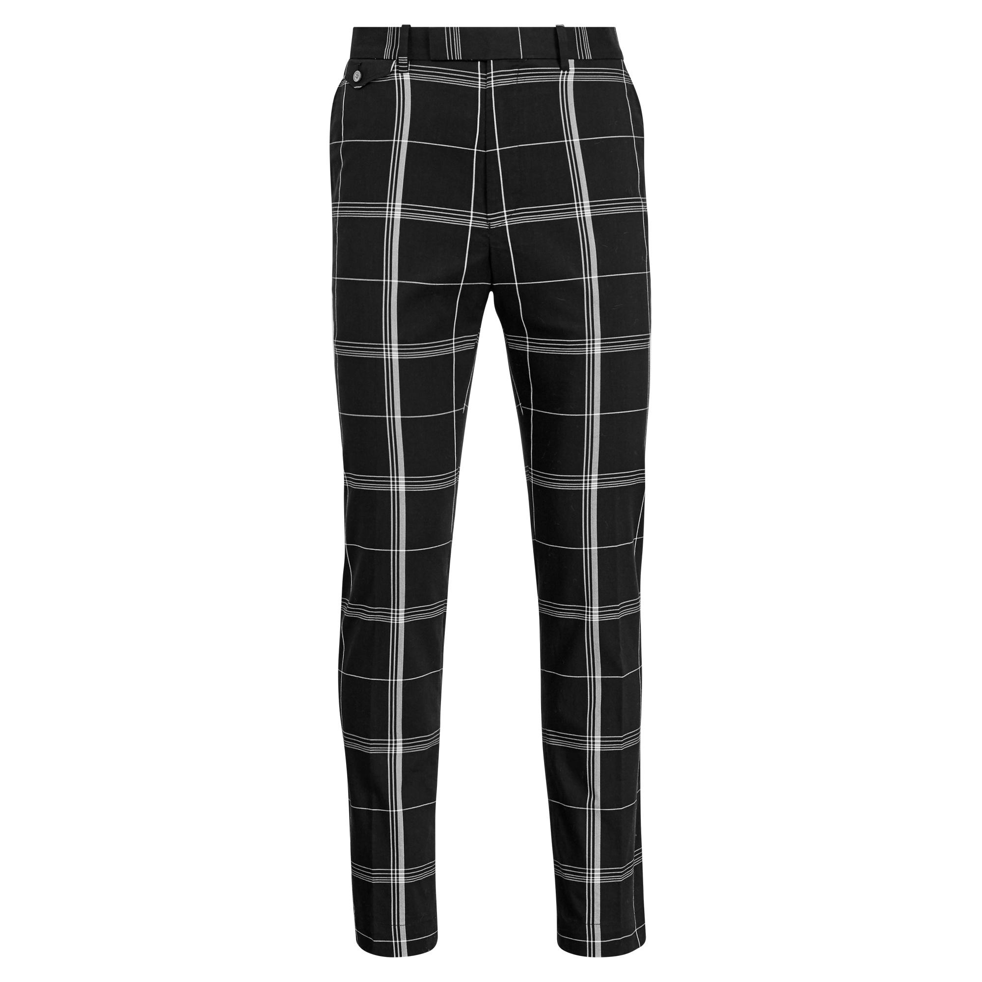 Ralph Lauren Tailored Fit Plaid Golf Pant in Black for Men | Lyst