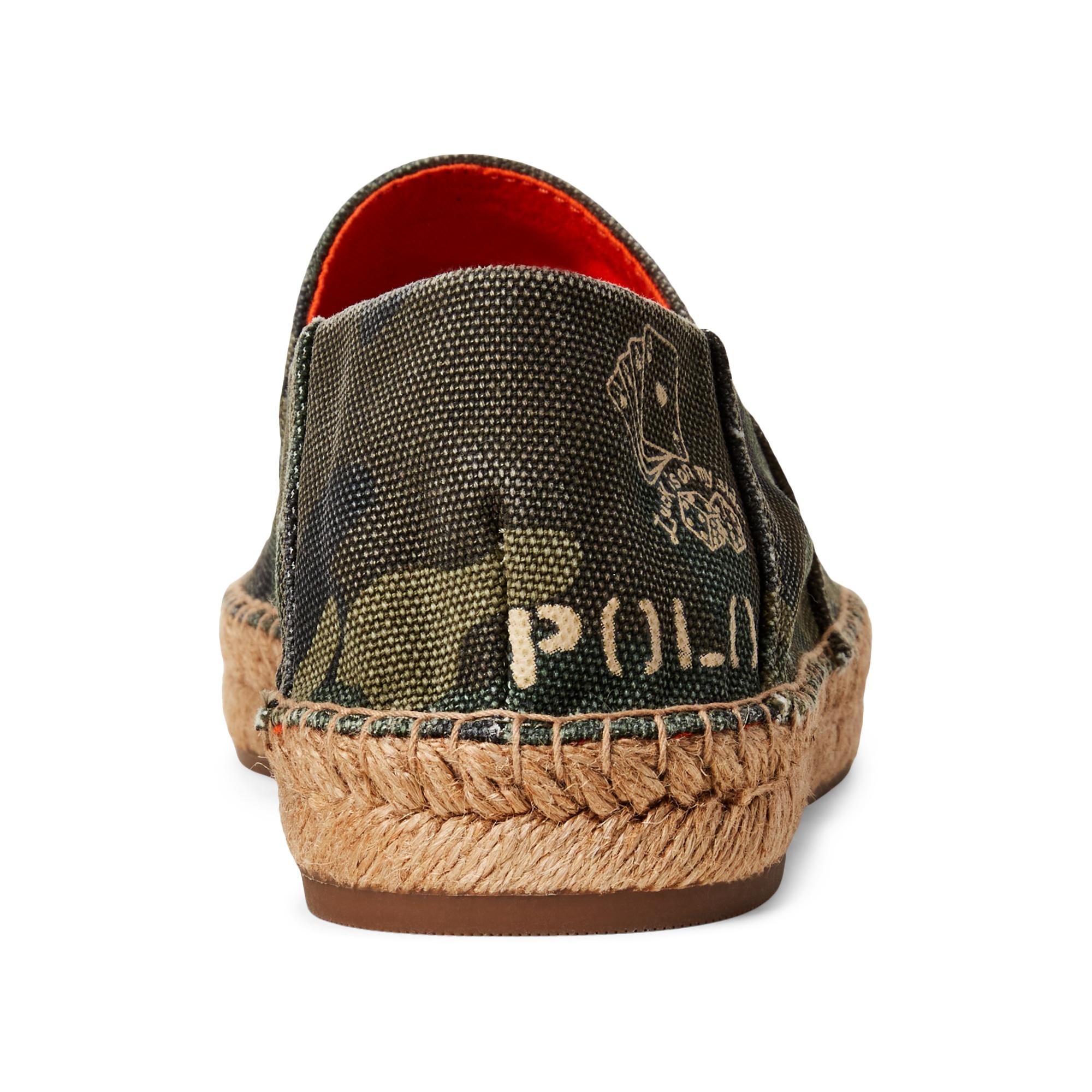 polo camo espadrilles